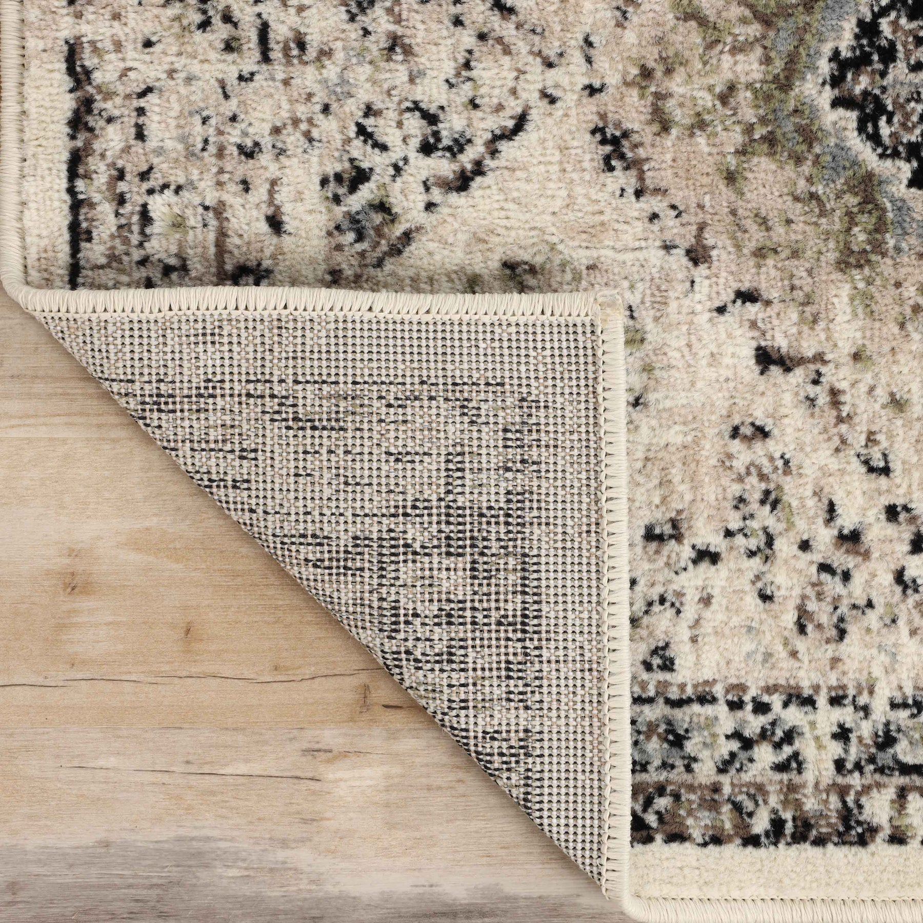 Mayfair Distressed Damask Indoor Area Rug or Runner Rug Or Door Mat