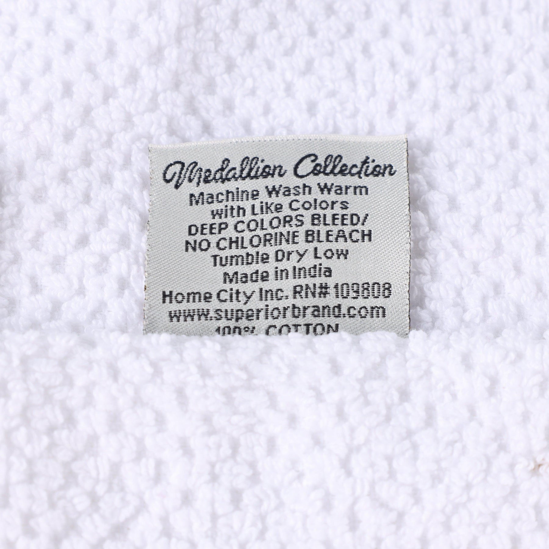 Medallion Cotton Jacquard Textured Soft Absorbent Hand Towel Set of 6