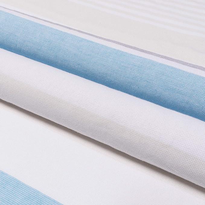 Meera Stripe Fouta 2 Piece Beach Towel Set with Tassels