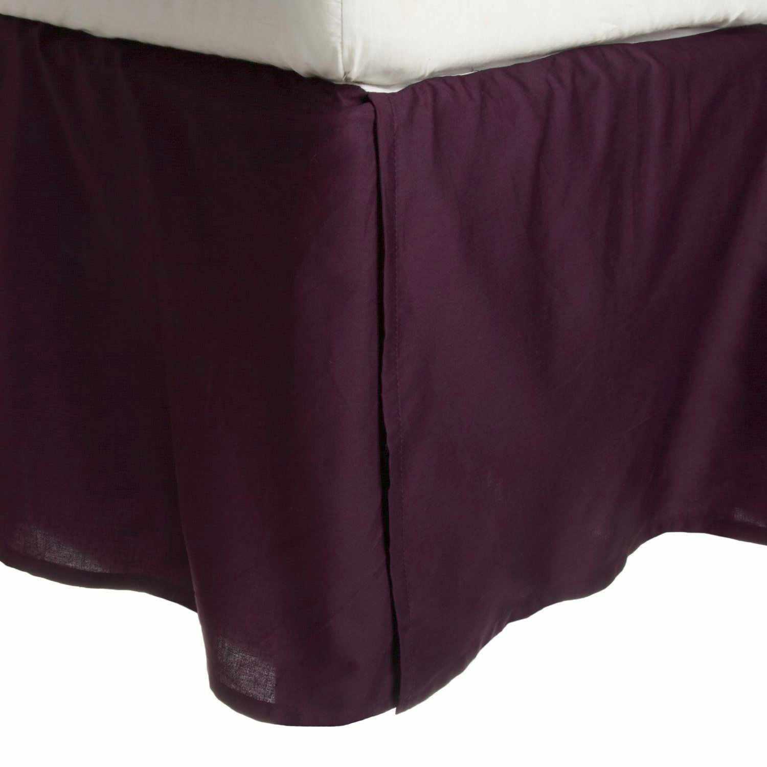 Microfiber Wrinkle Free 15" Inch Drop Solid Bed Skirt Charcoal