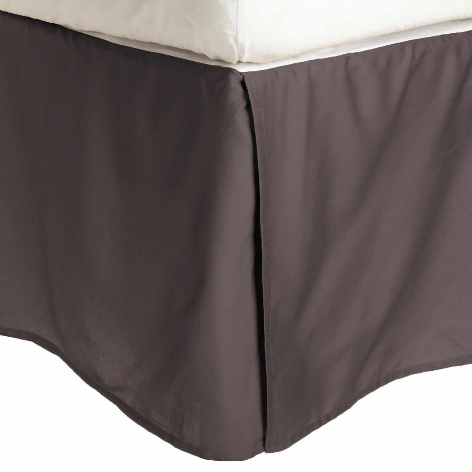 Microfiber Wrinkle Free 15" Inch Drop Solid Bed Skirt Charcoal