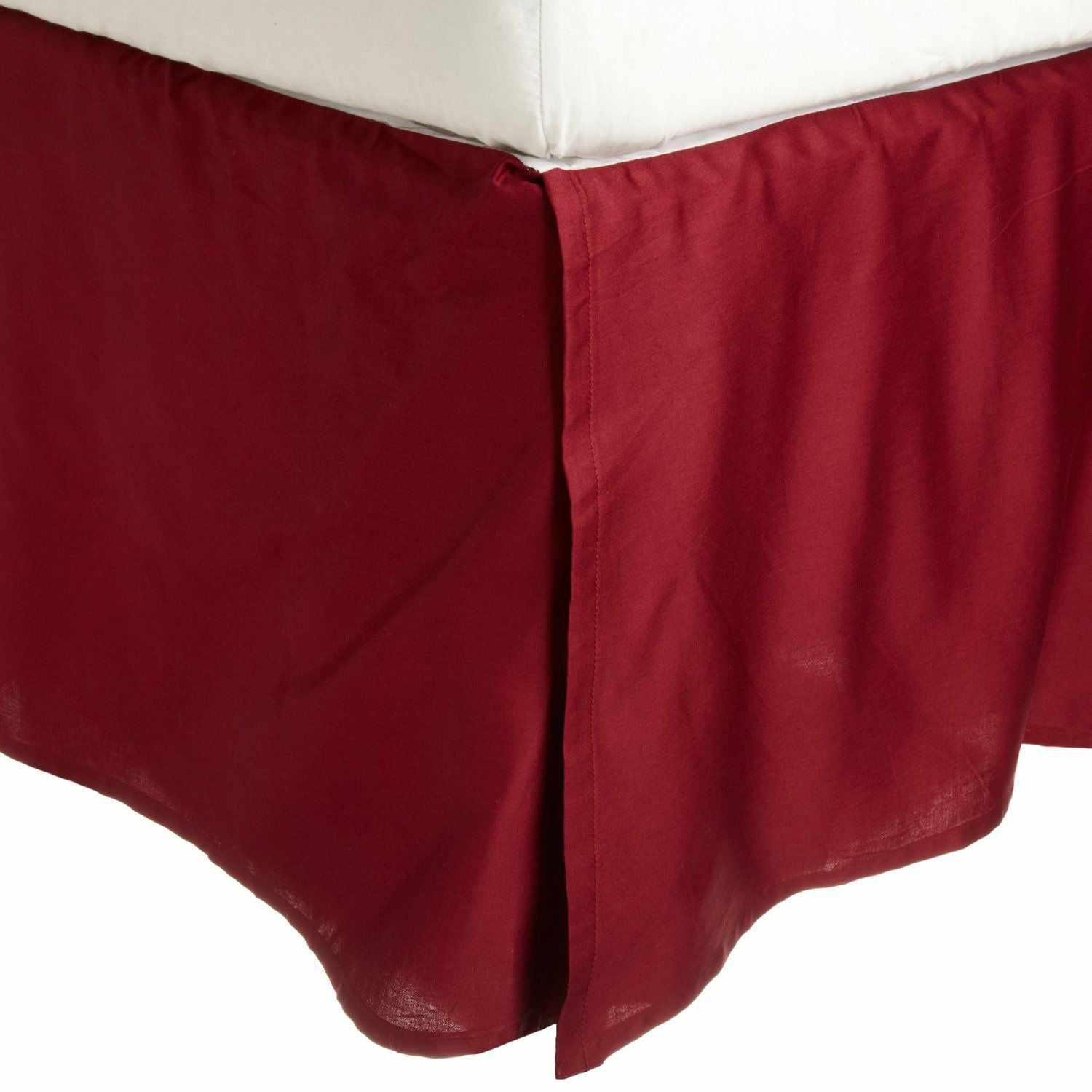 Microfiber Wrinkle Free 15" Inch Drop Solid Bed Skirt Charcoal