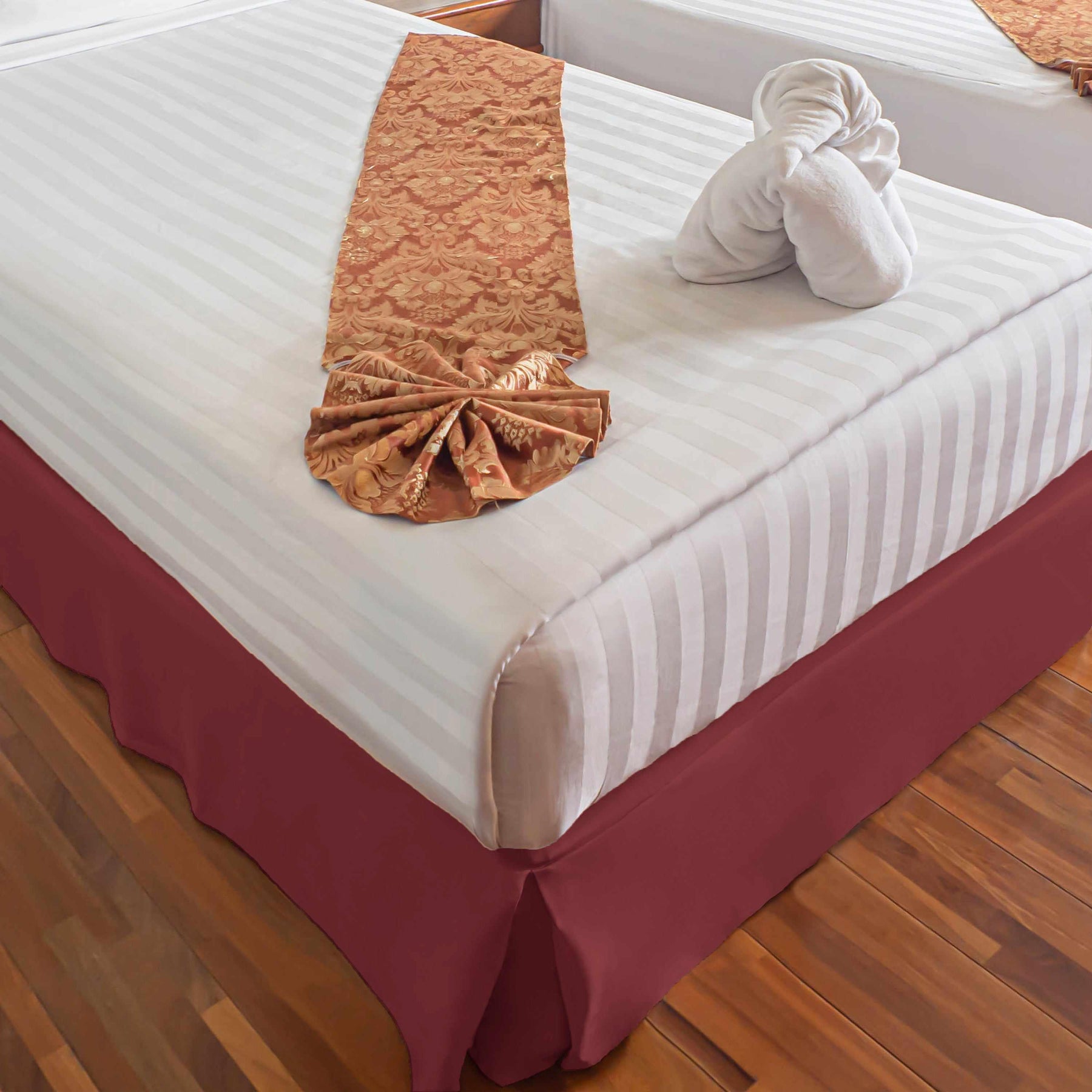 Microfiber Wrinkle-Free Solid 15-Inch Drop Bed Skirt
