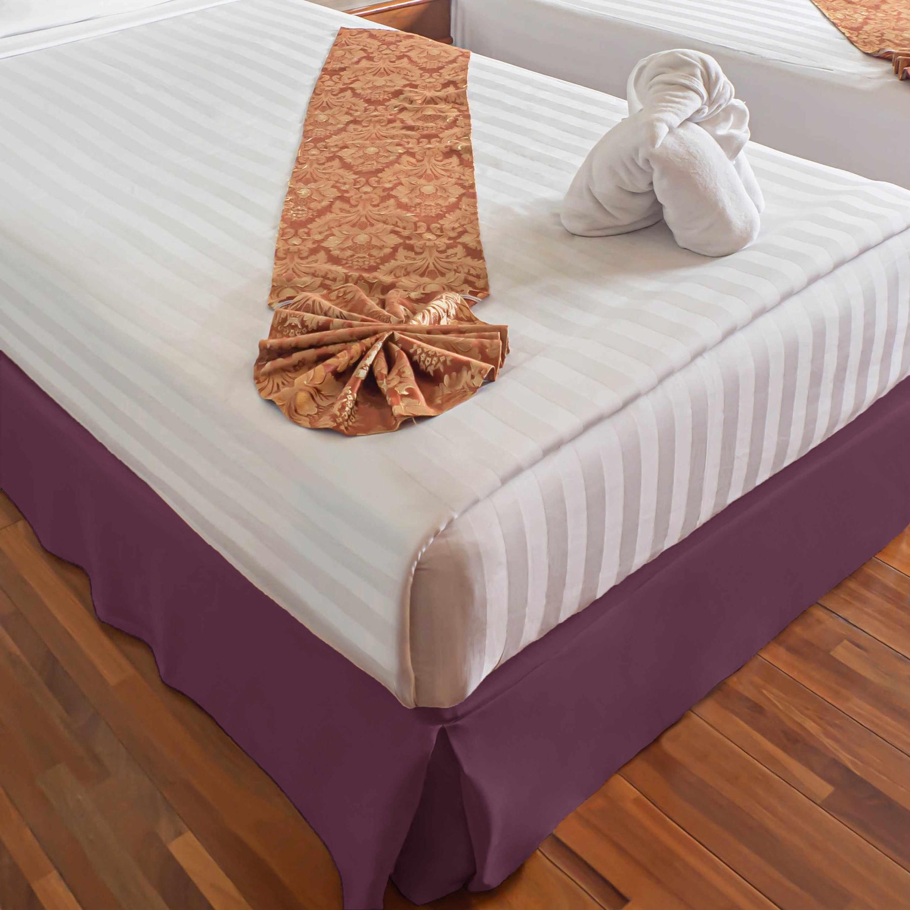 Microfiber Wrinkle-Free Solid 15-Inch Drop Bed Skirt