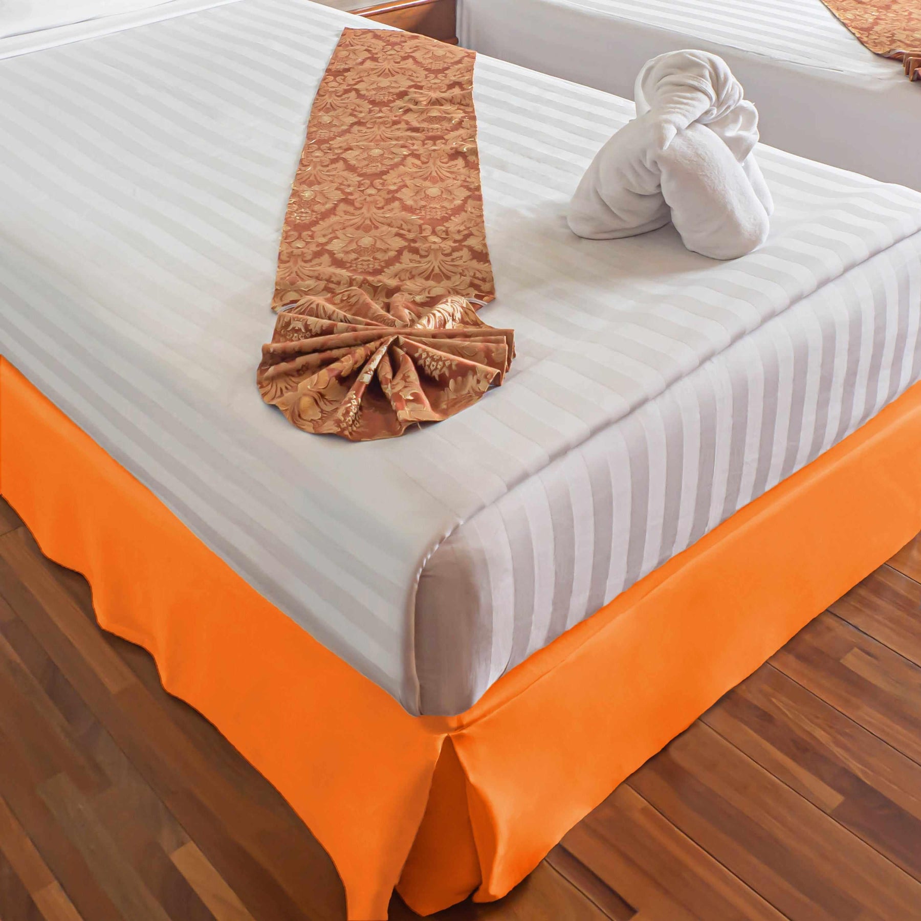 Microfiber Wrinkle-Free Solid 15-Inch Drop Bed Skirt