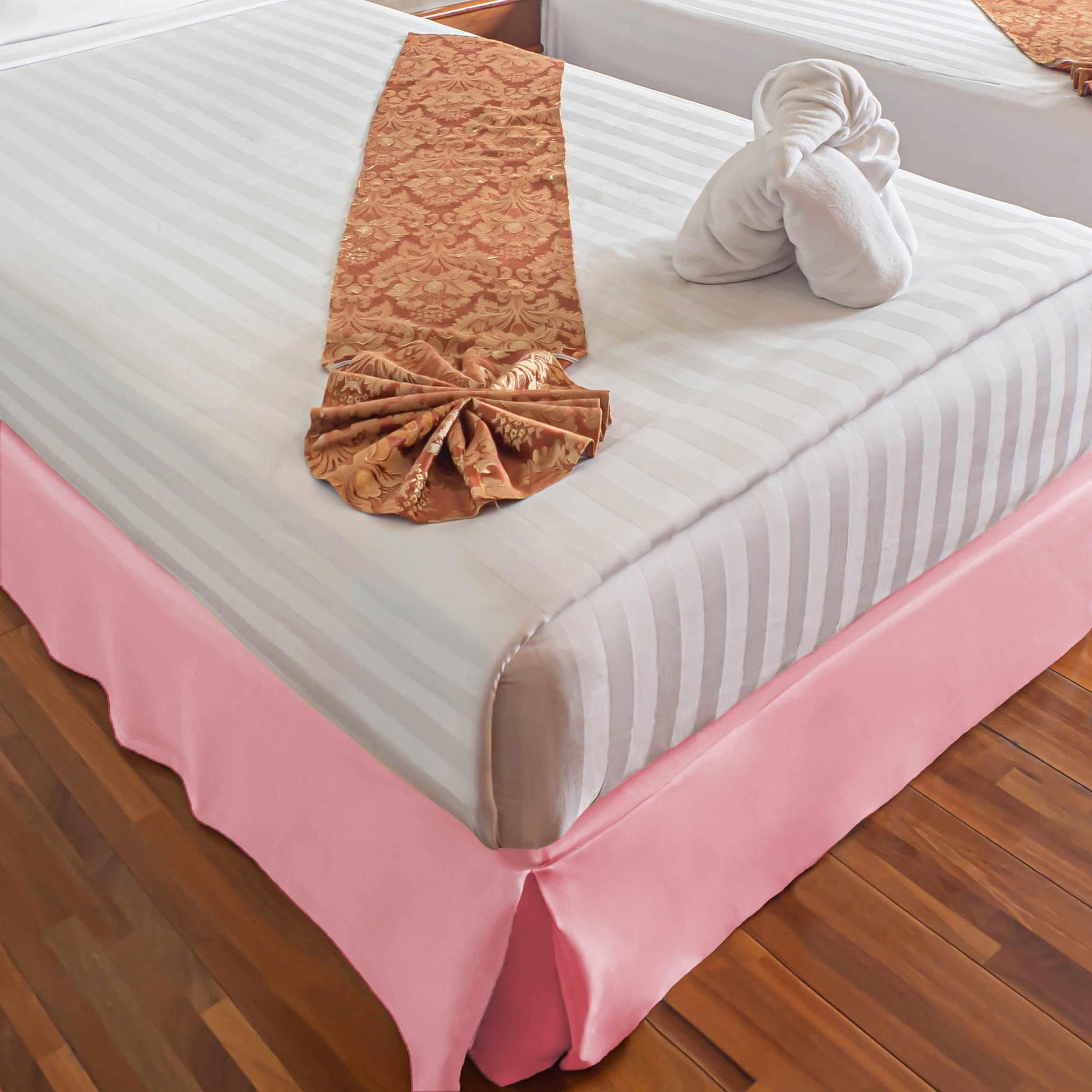 Microfiber Wrinkle-Free Solid 15-Inch Drop Bed Skirt