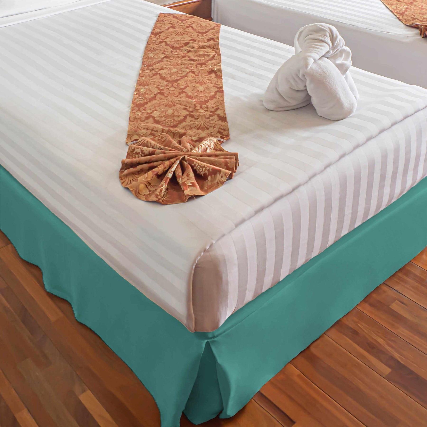 Microfiber Wrinkle-Free Solid 15-Inch Drop Bed Skirt
