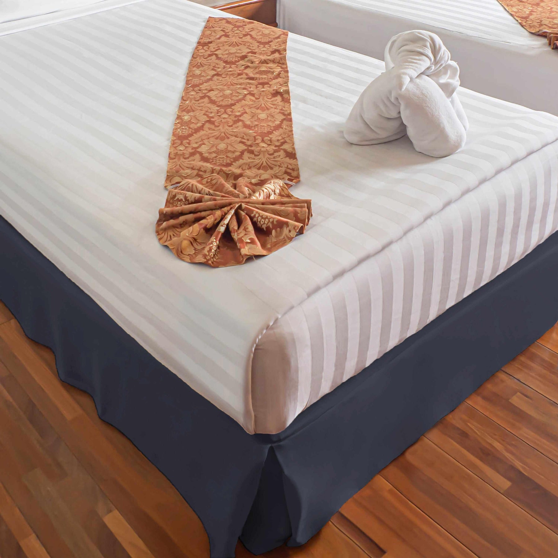 Microfiber Wrinkle-Free Solid 15-Inch Drop Bed Skirt