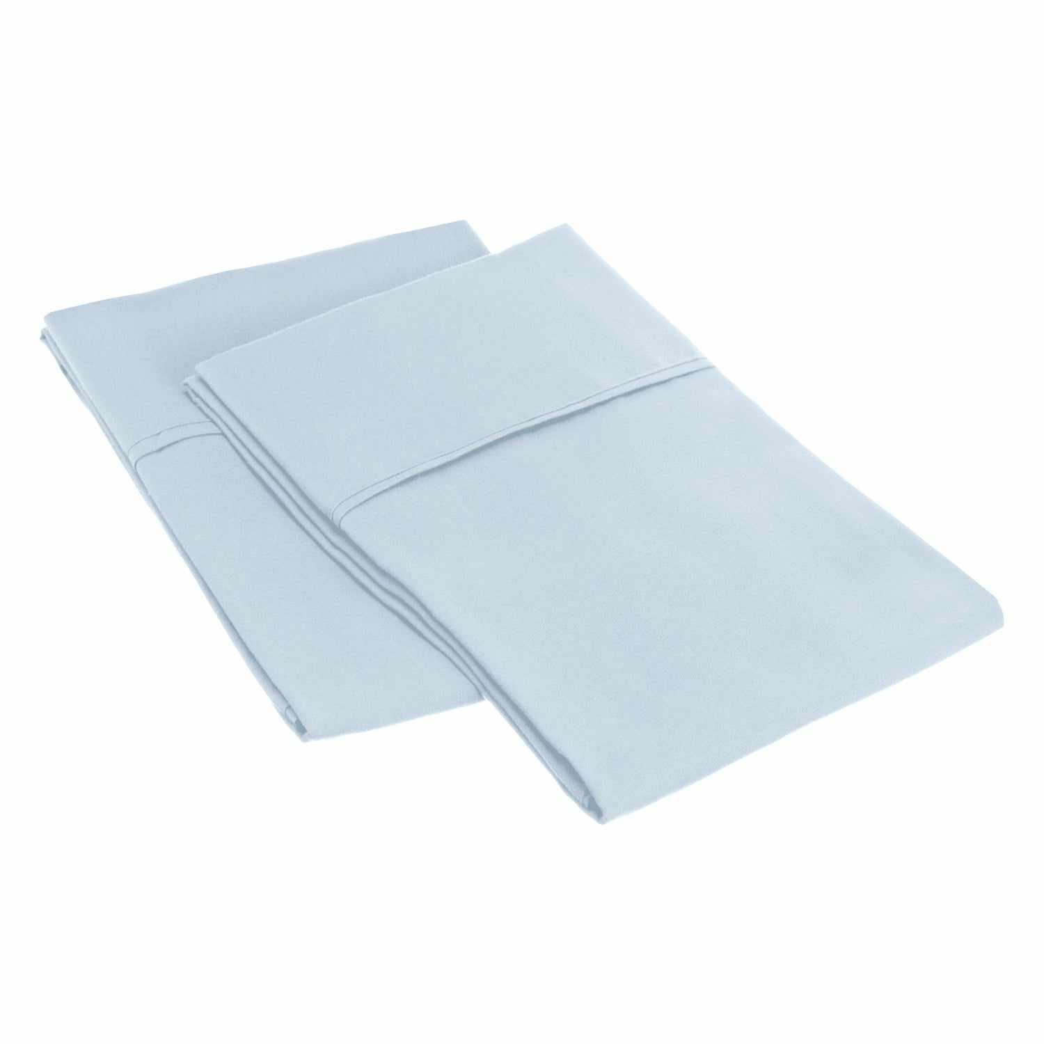 Microfiber Wrinkle Resistant Solid 2 Piece Pillowcase Set