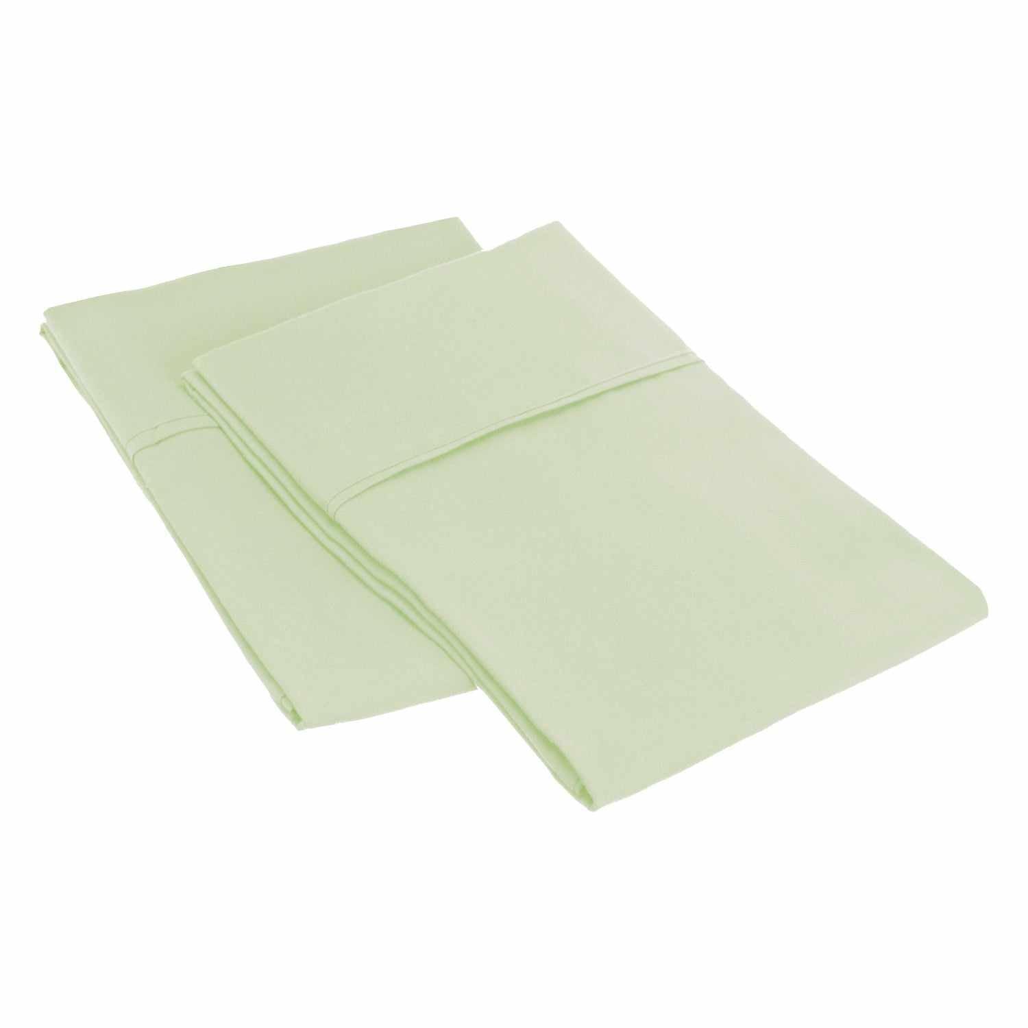 Microfiber Wrinkle Resistant Solid 2 Piece Pillowcase Set