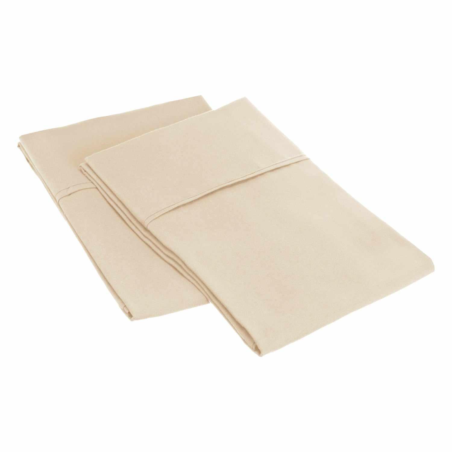 Microfiber Wrinkle Resistant Solid 2 Piece Pillowcase Set