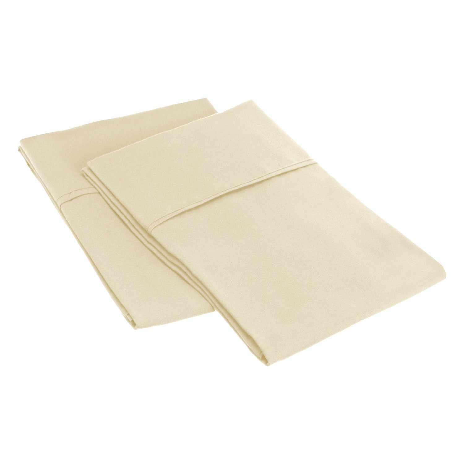 Microfiber Wrinkle Resistant Solid 2 Piece Pillowcase Set