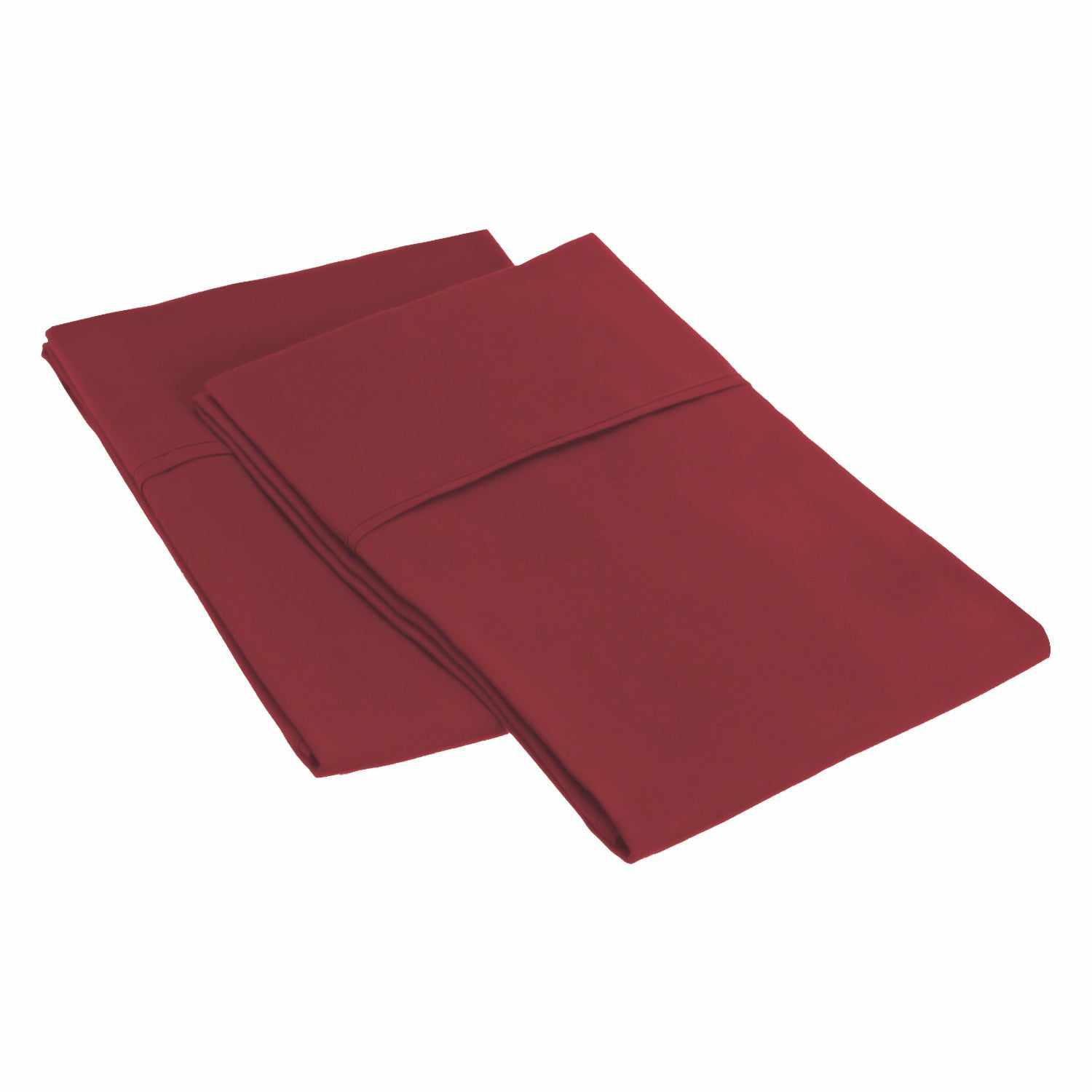 Microfiber Wrinkle Resistant Solid 2 Piece Pillowcase Set