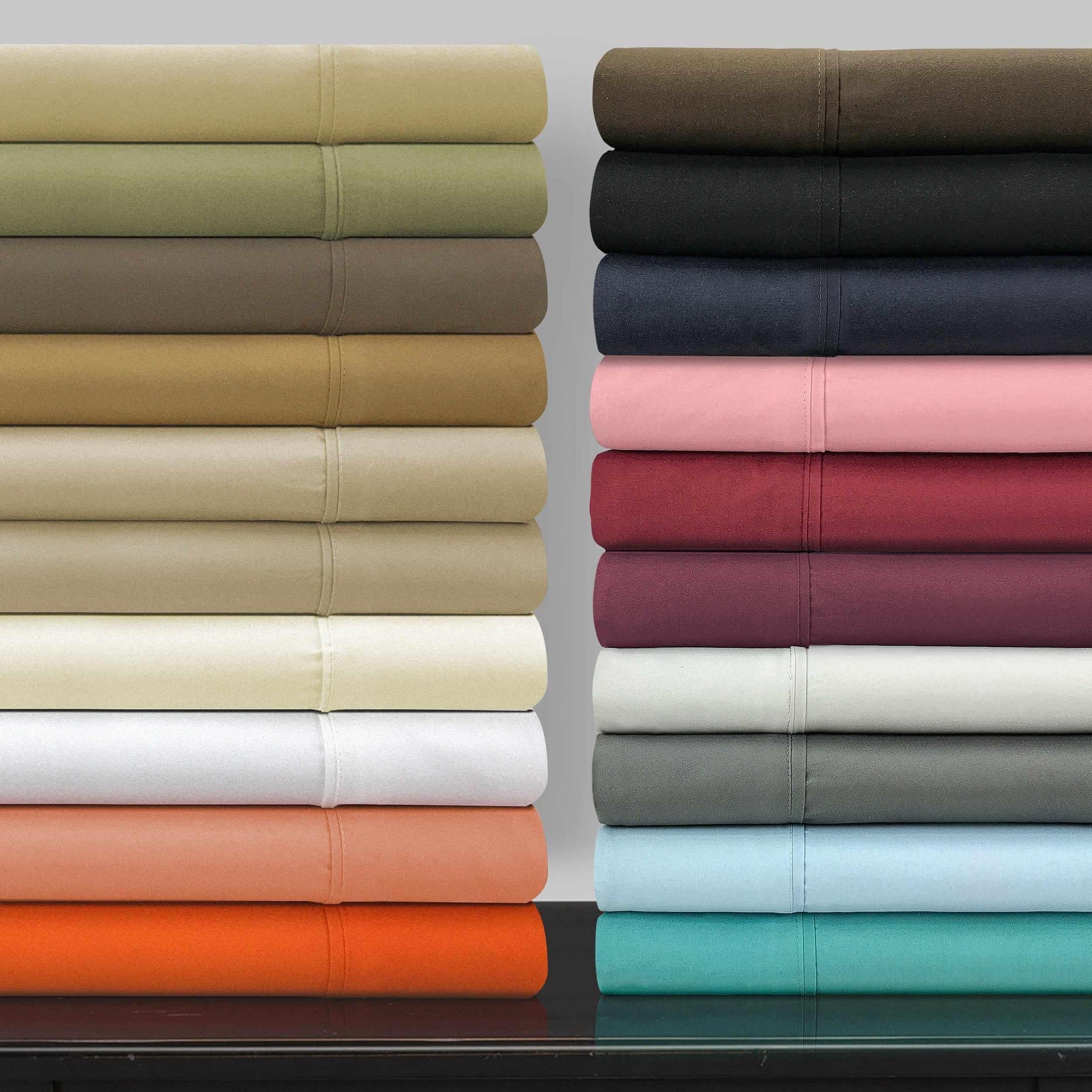 Microfiber Wrinkle Resistant Solid Duvet Cover Set