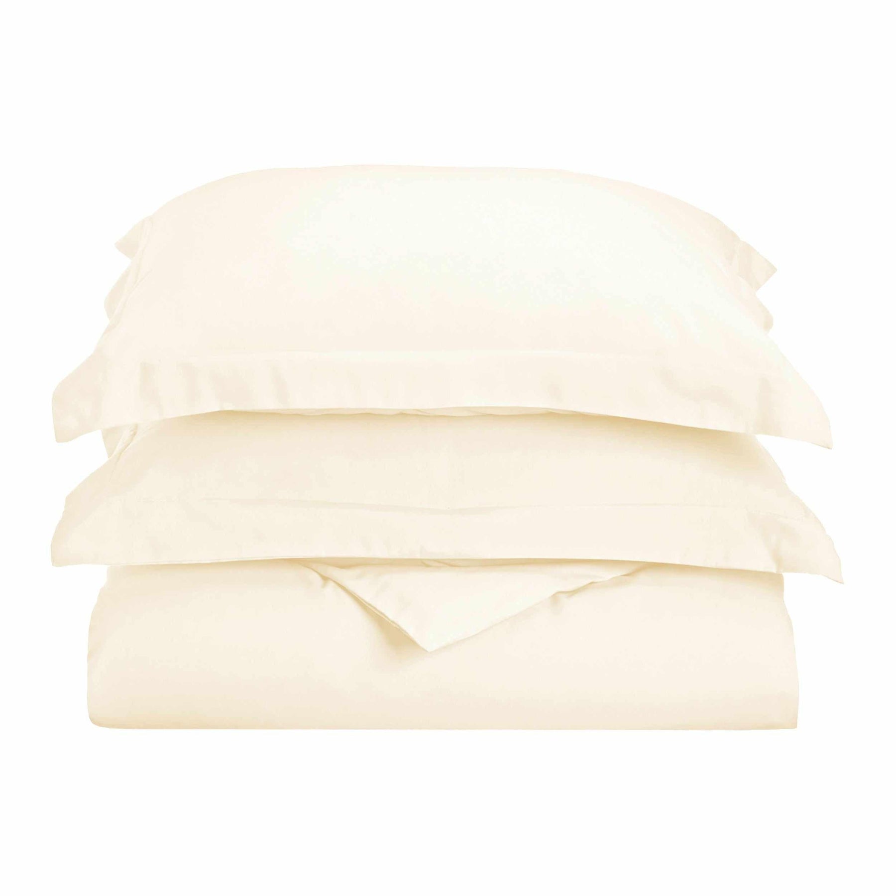 Microfiber Wrinkle Resistant Solid Duvet Cover Set