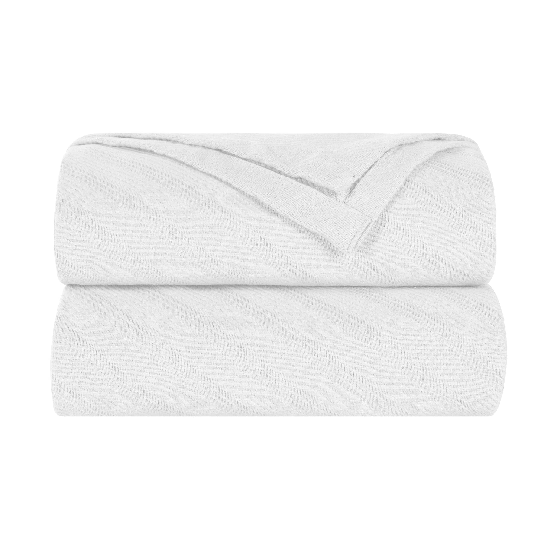 Milan Cotton Textured Jacquard Striped Lightweight Woven Blanket