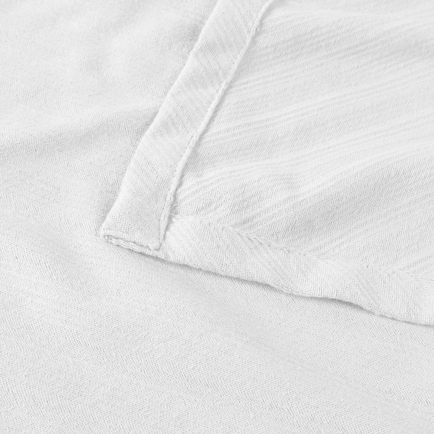 Milan Cotton Textured Jacquard Striped Lightweight Woven Blanket