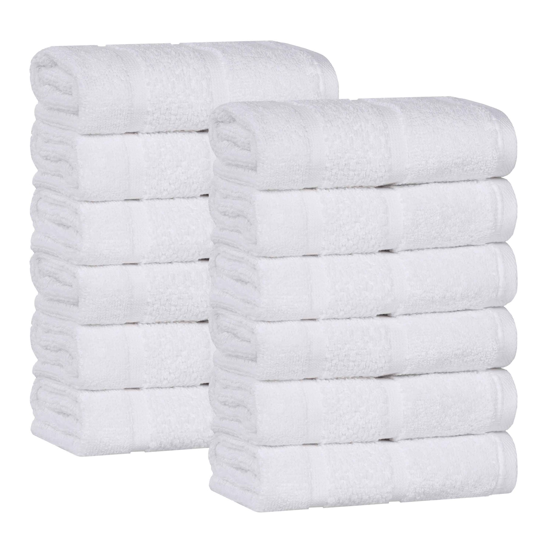 Mile Smart Twist Viscose Cotton Blend Face Towels Washcloths Set of 12