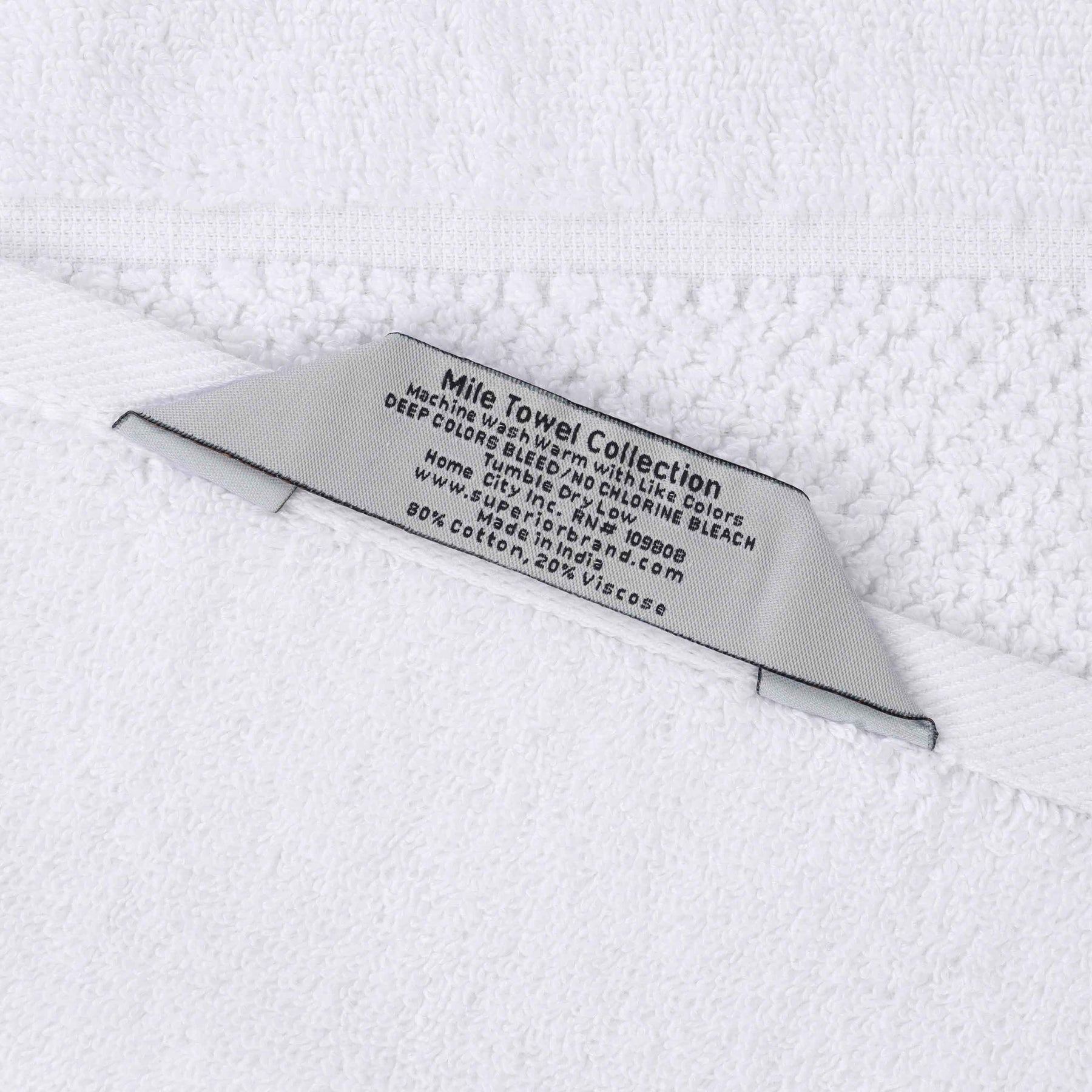 Mile Smart Twist Viscose Cotton Blend Solid 12 Piece Towel Set