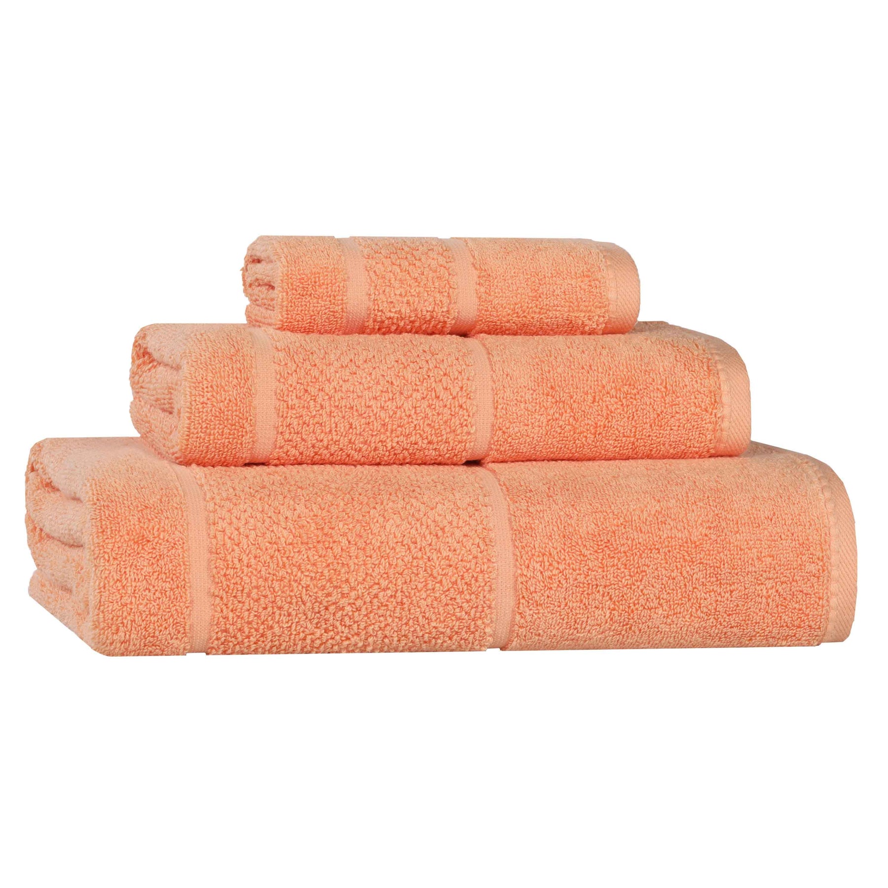 Mile Smart Twist Viscose Cotton Blend Solid 3 Piece Towel Set