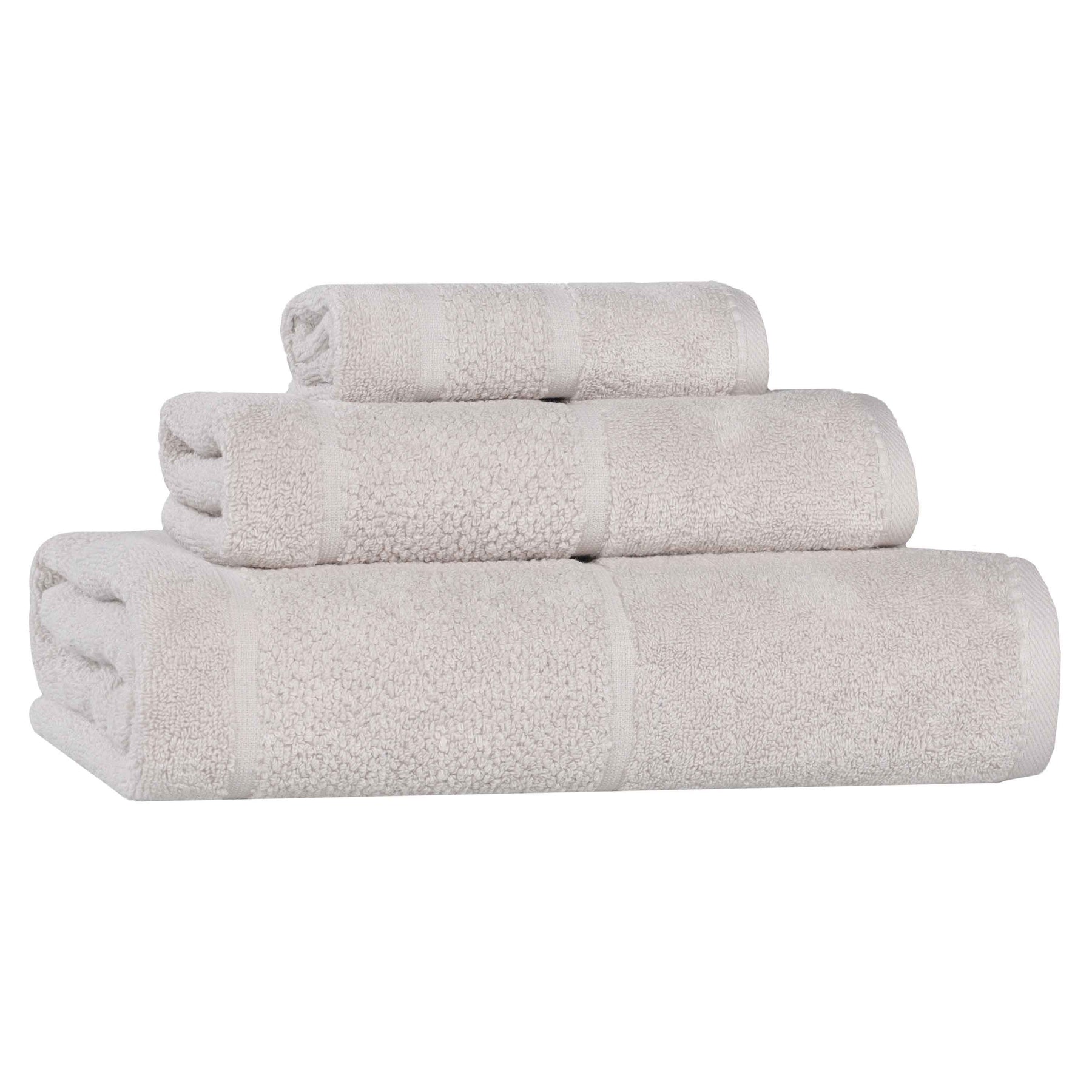 Mile Smart Twist Viscose Cotton Blend Solid 3 Piece Towel Set