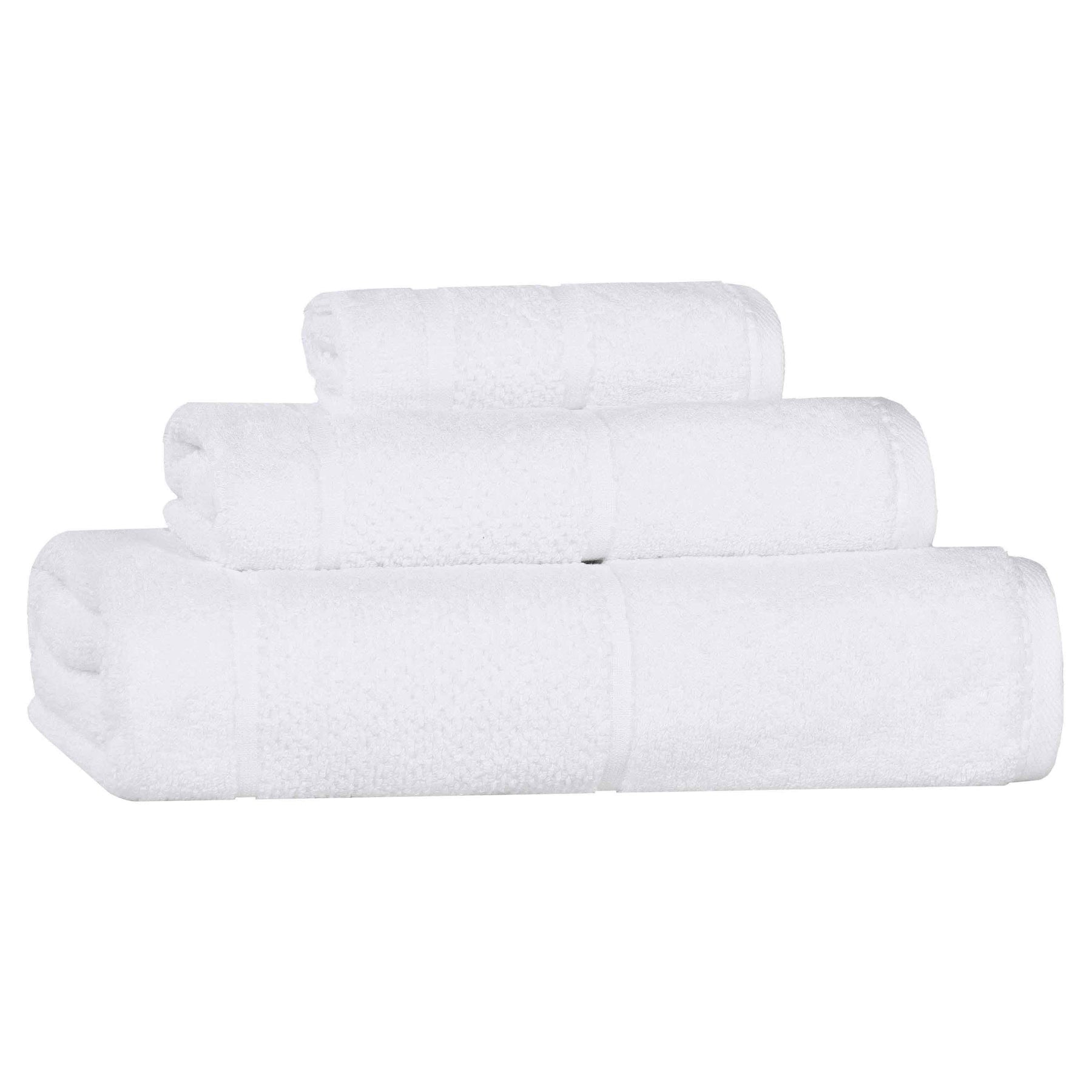 Mile Smart Twist Viscose Cotton Blend Solid 3 Piece Towel Set