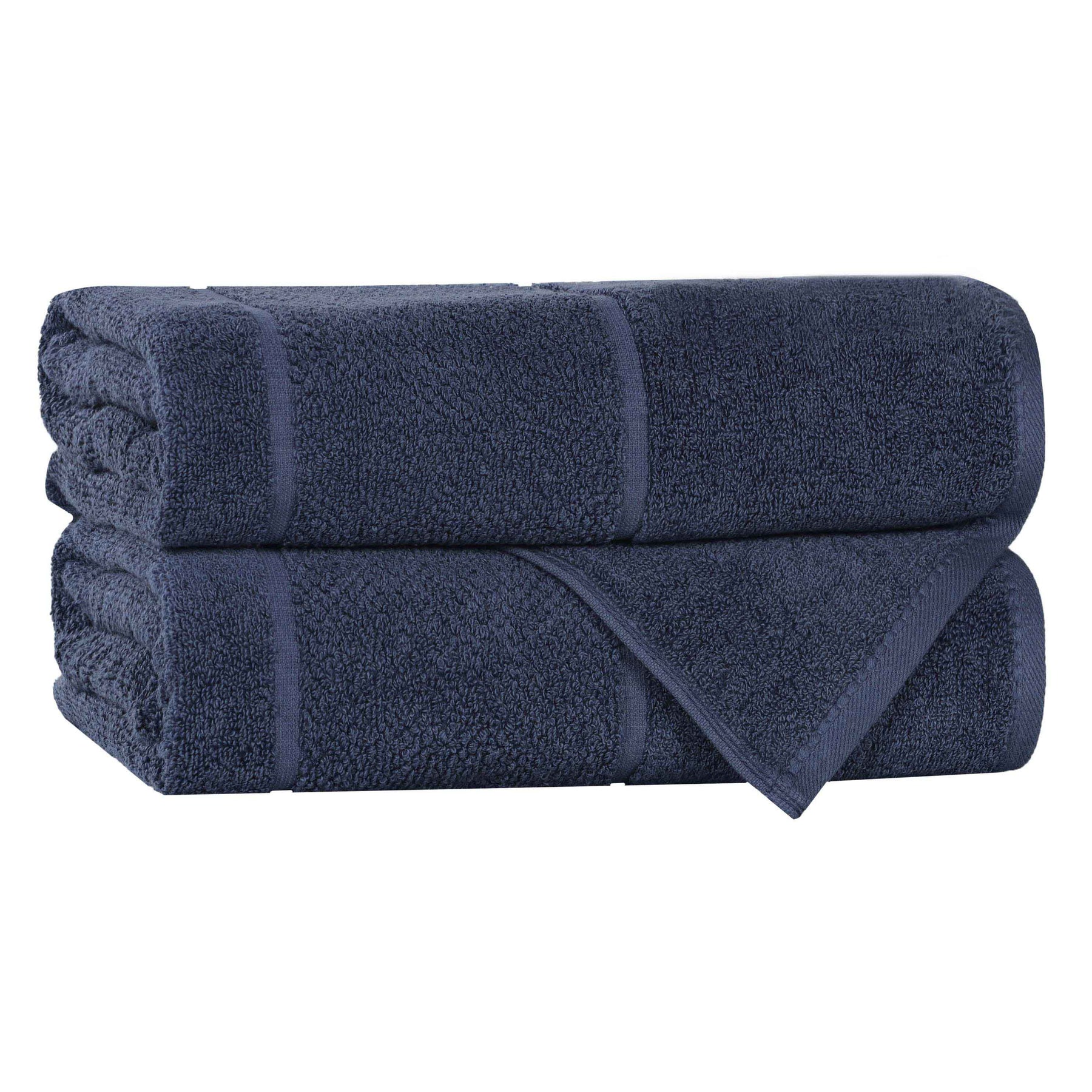 Mile Smart Twist Viscose Cotton Blend Solid Bath Towels, Set of 2