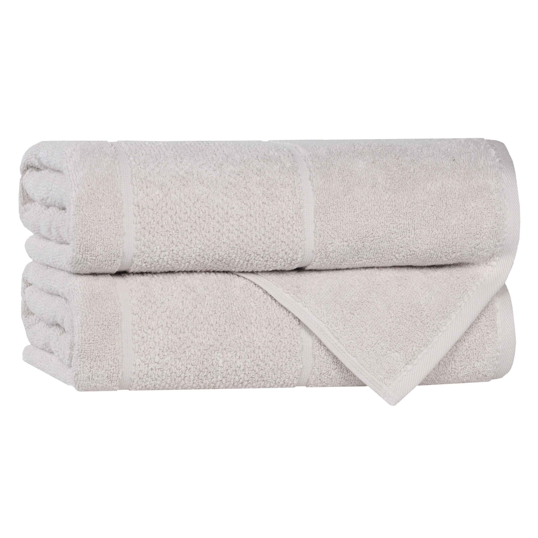Mile Smart Twist Viscose Cotton Blend Solid Bath Towels, Set of 2