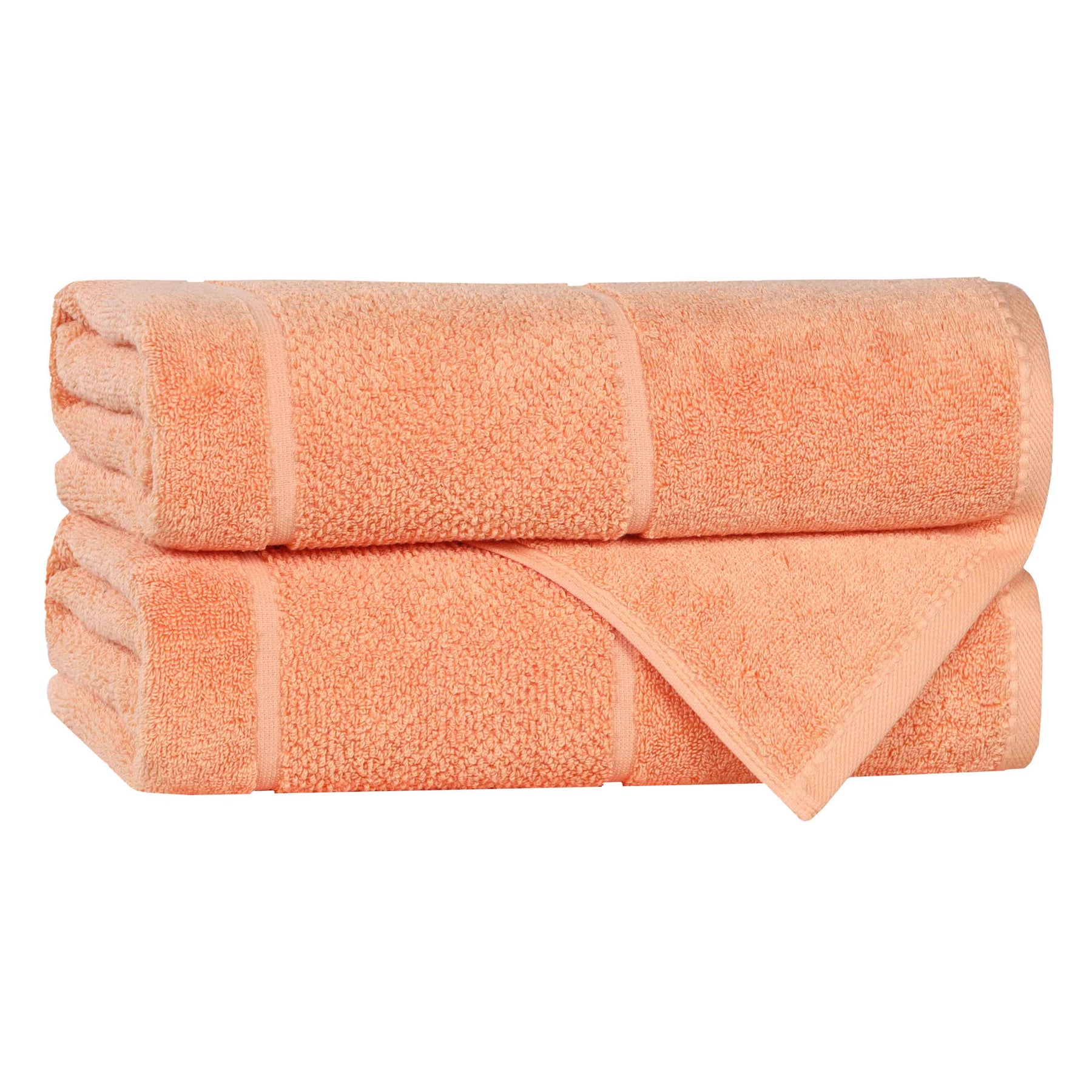 Mile Smart Twist Viscose Cotton Blend Solid Bath Towels, Set of 2