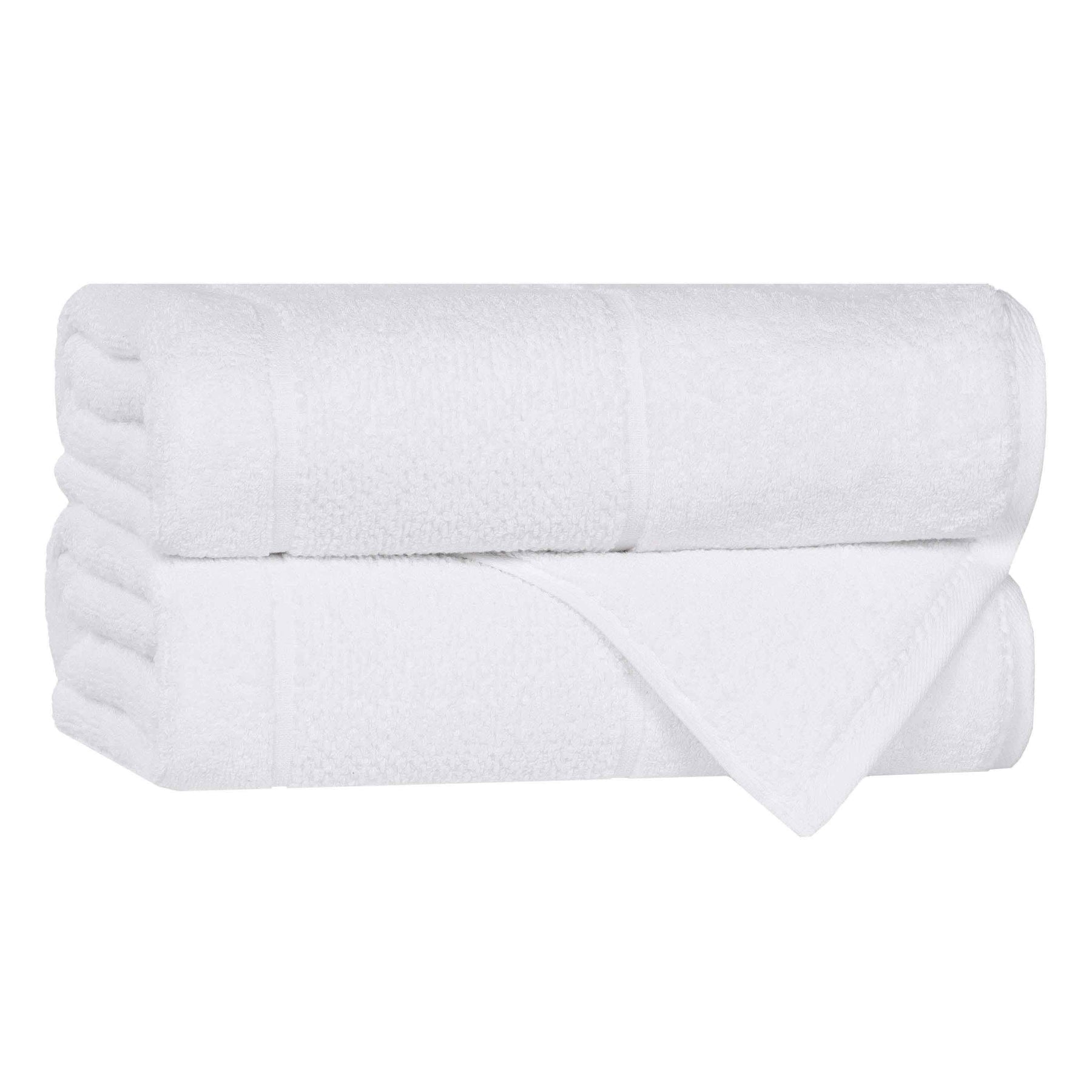 Mile Smart Twist Viscose Cotton Blend Solid Bath Towels, Set of 2