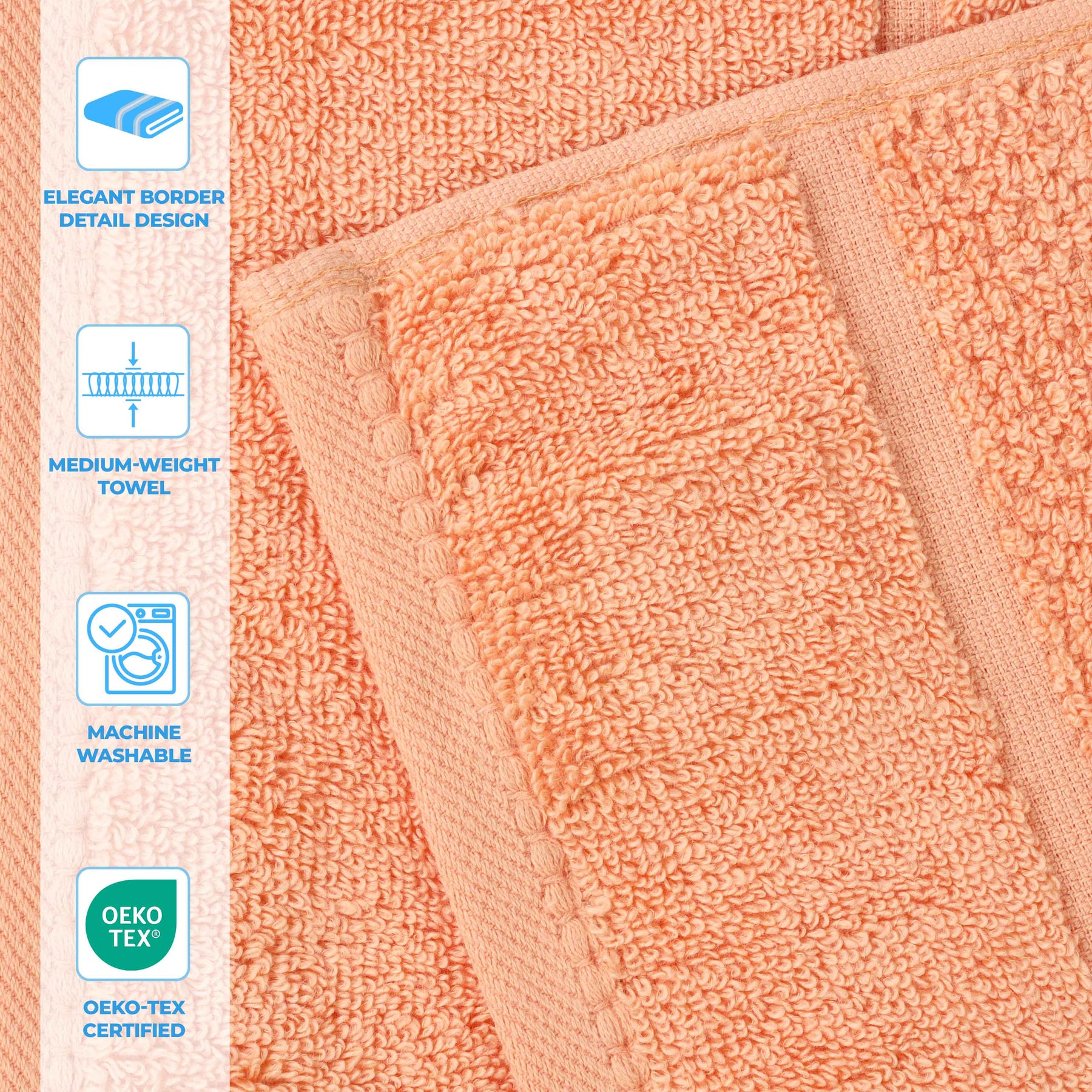Mile Smart Twist Viscose Cotton Blend Solid Bath Towels, Set of 2