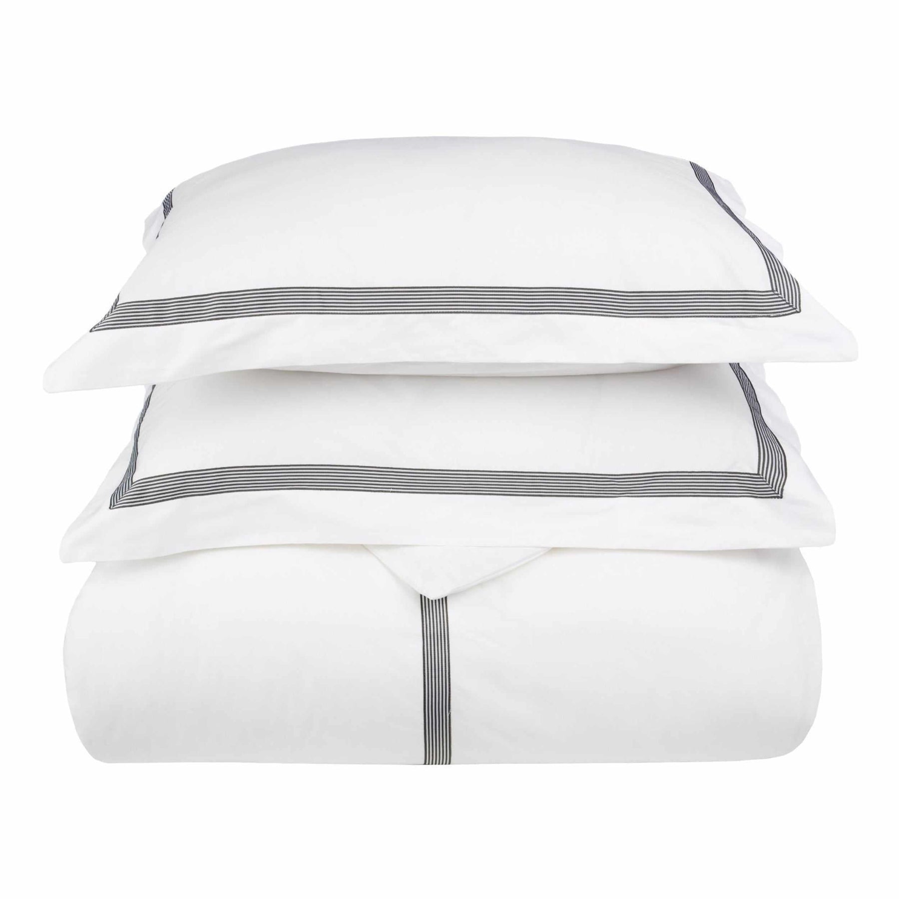 Miller Embroidered Border Cotton Duvet Cover Set