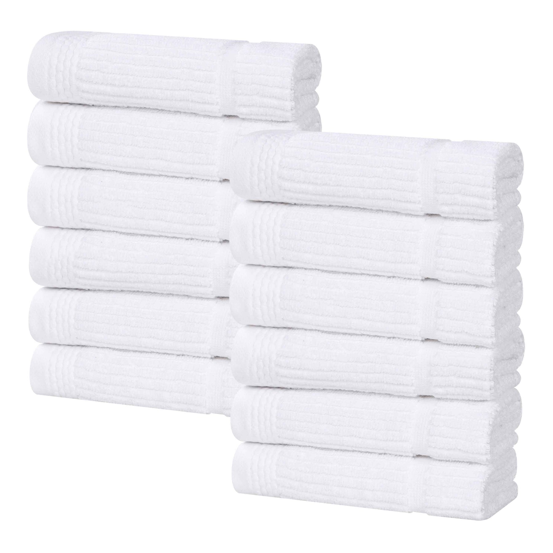 Milo Smart Twist Viscose Cotton Blend Face Towels Washcloths Set of 12
