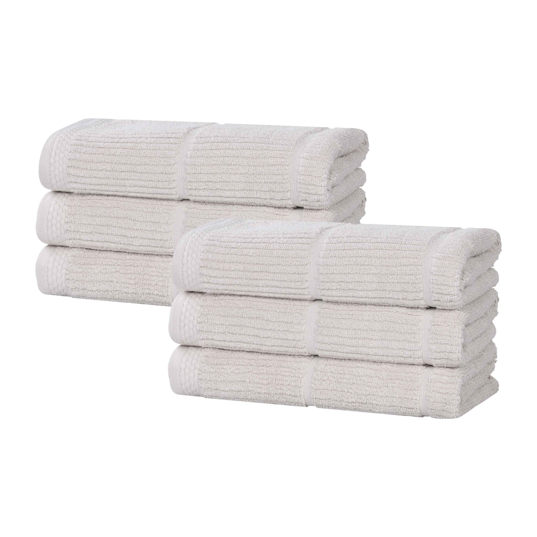 Milo Smart Twist Viscose Cotton Blend Solid Hand Towels, Set of 6