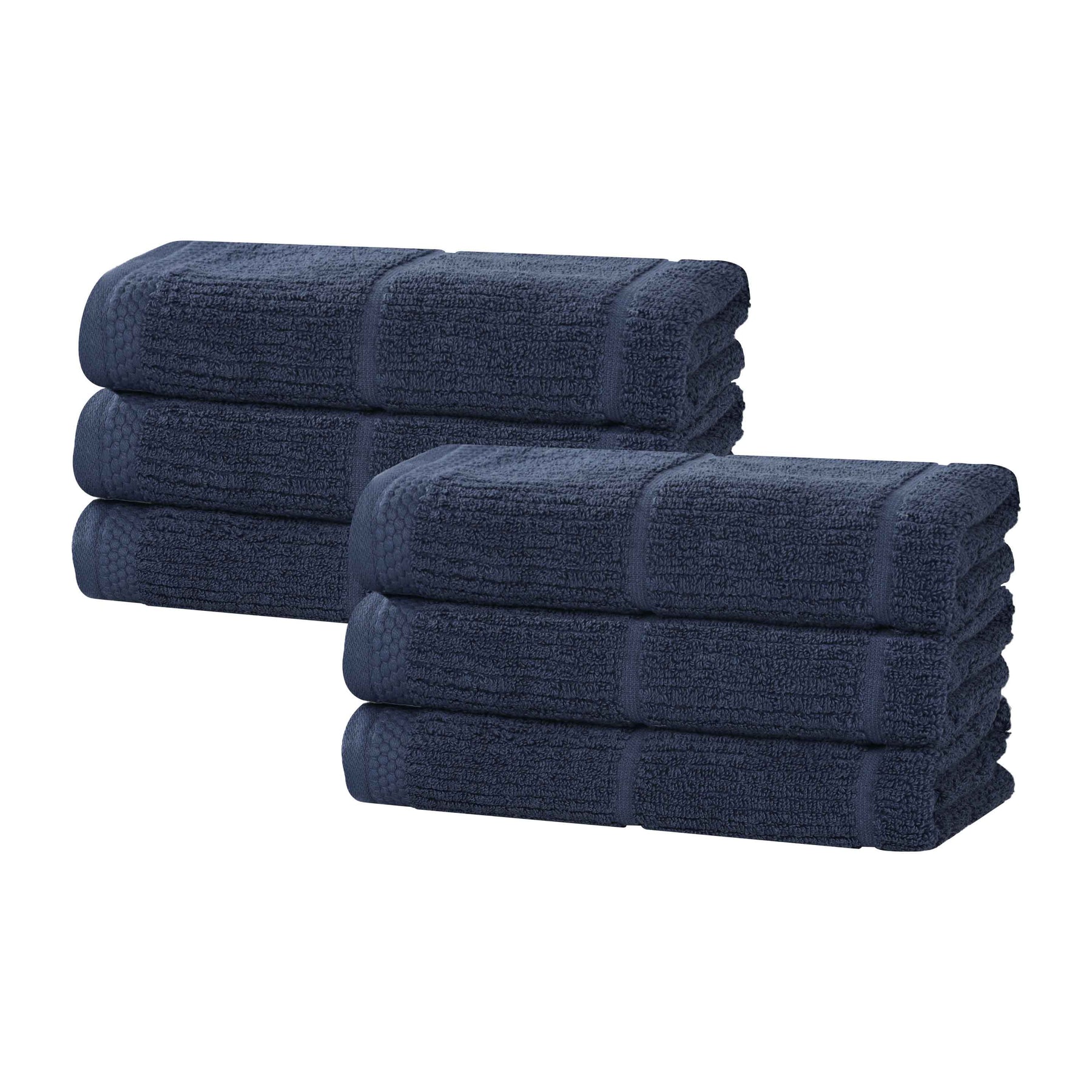 Milo Smart Twist Viscose Cotton Blend Solid Hand Towels, Set of 6
