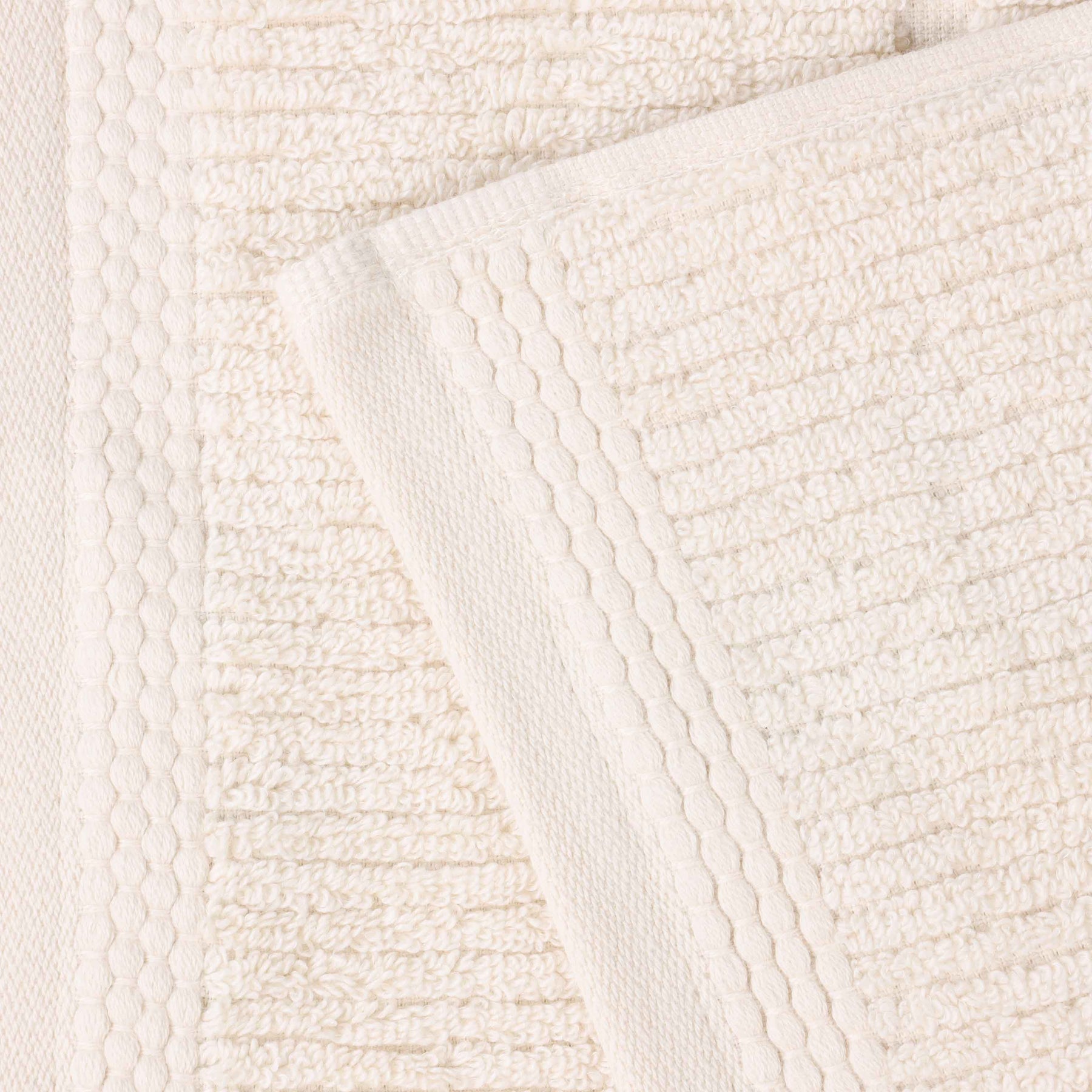 Milo Smart Twist Cotton Solid Ribbed Bath Towels, Set of 2