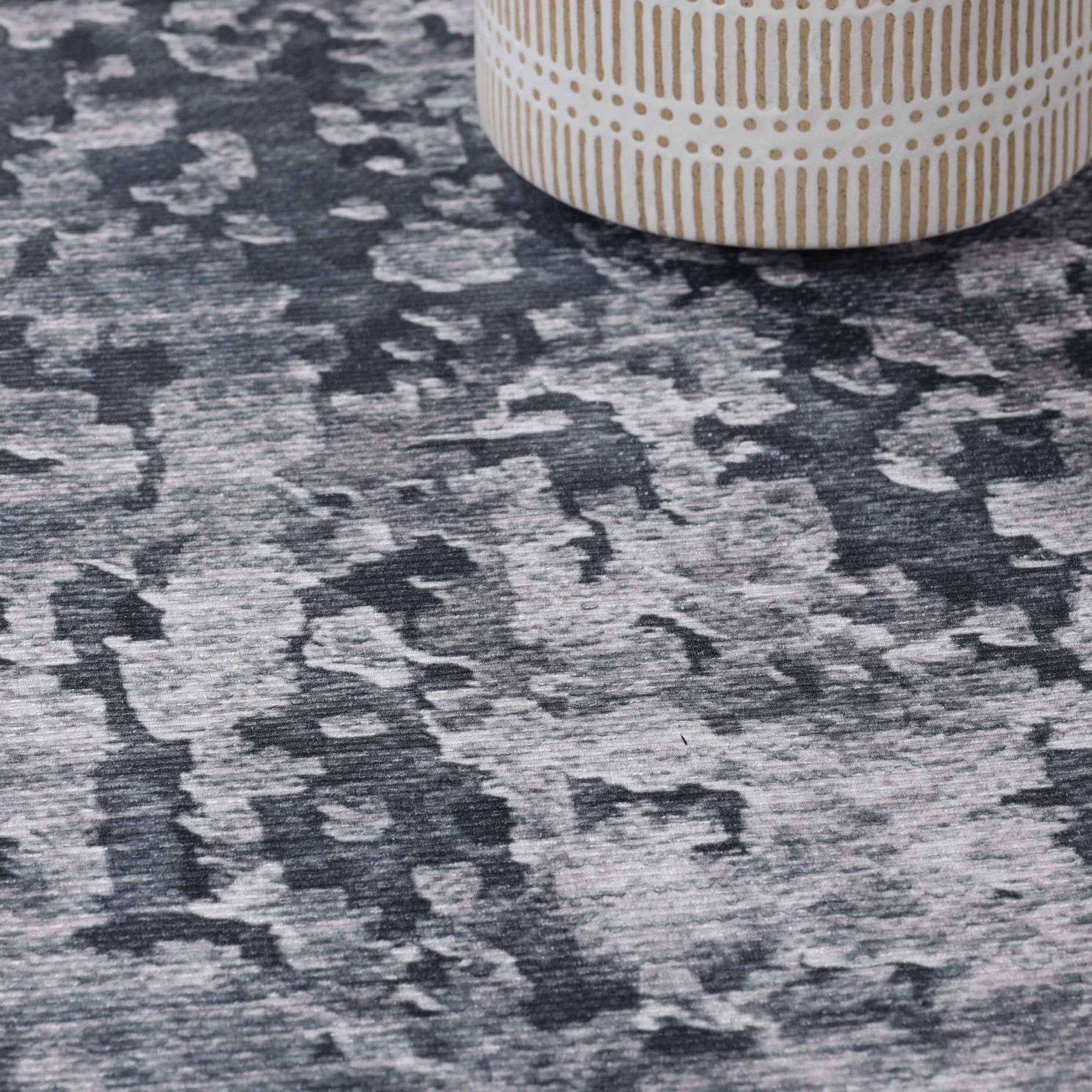 Modern Abstract Power-Loomed Indoor Area Rug Cool Gray