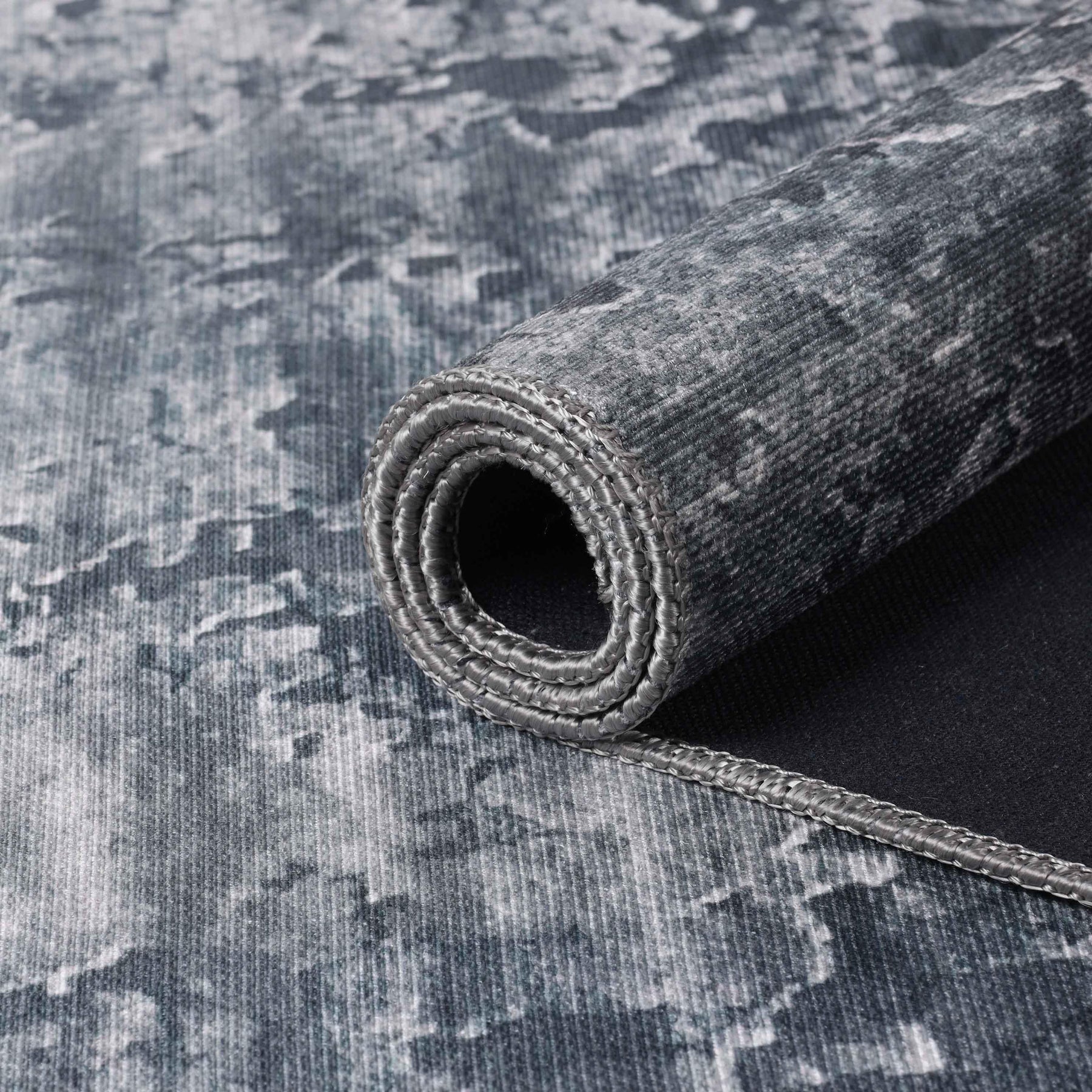 Modern Abstract Power-Loomed Indoor Area Rug Cool Gray