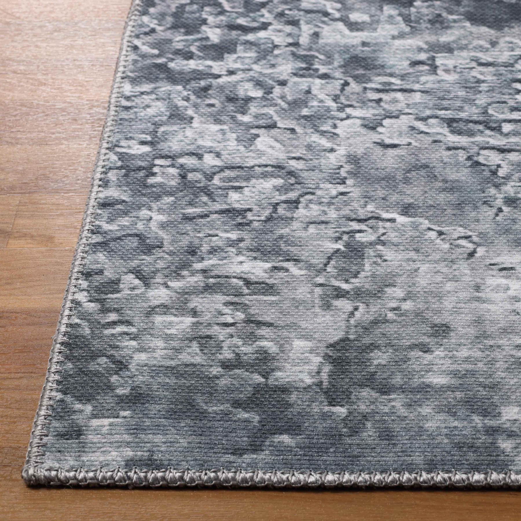 Modern Abstract Power-Loomed Indoor Area Rug Cool Gray
