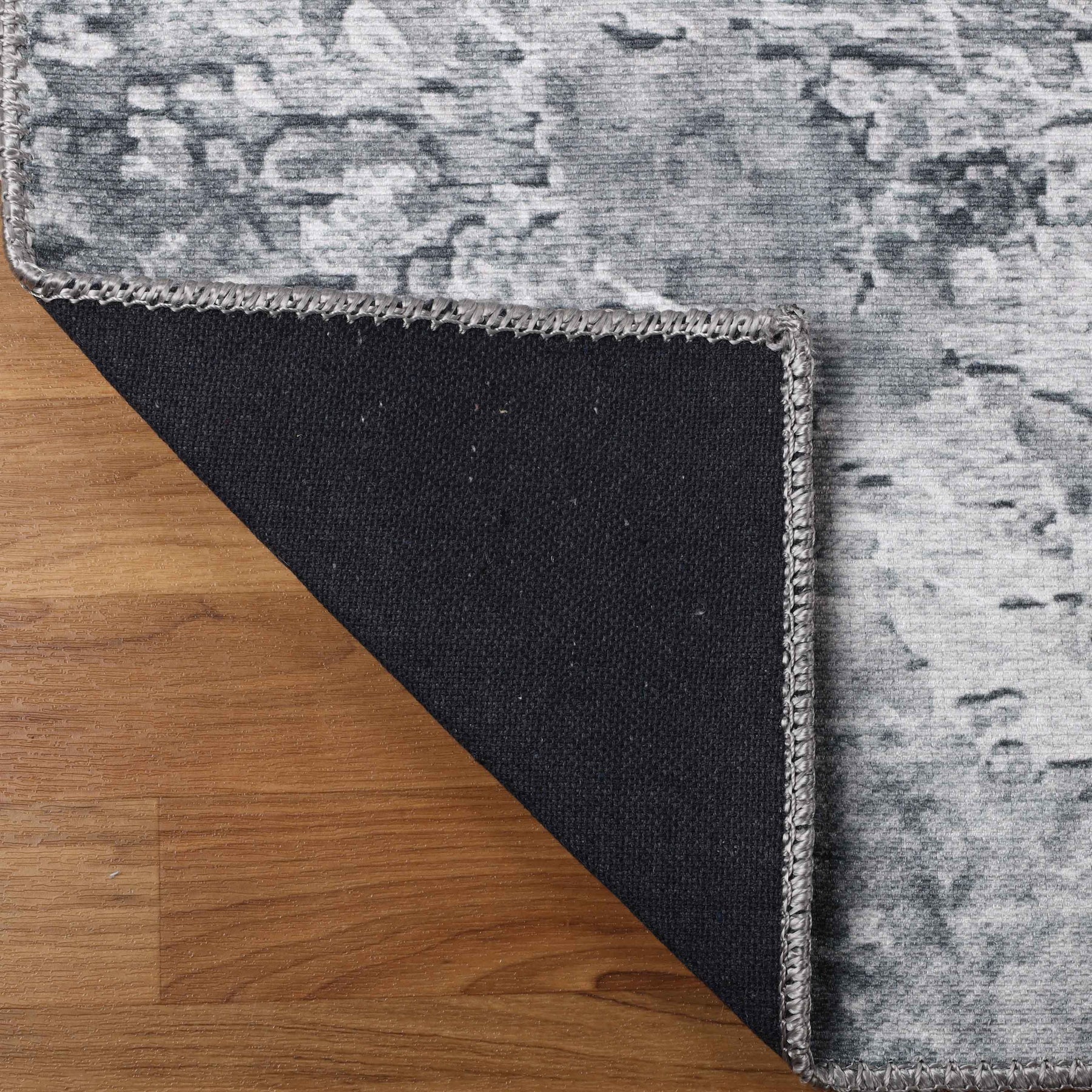 Modern Abstract Power-Loomed Indoor Area Rug Cool Gray