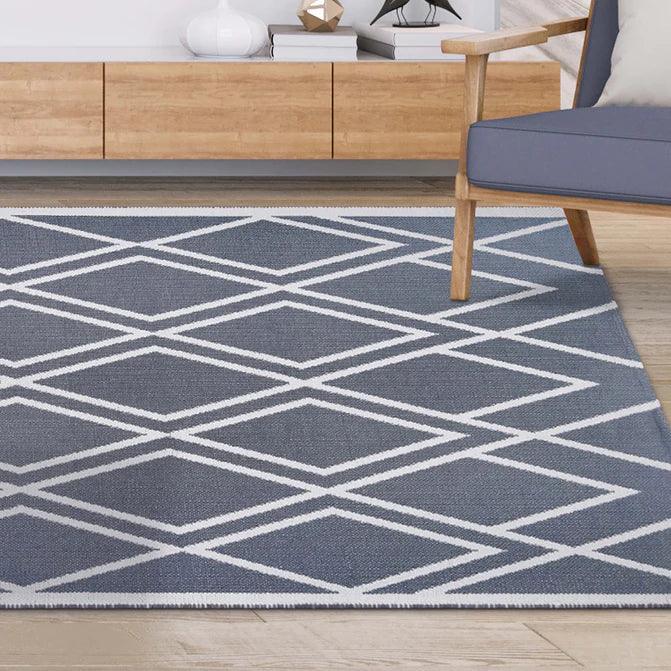 Modern Diamond Lattice Indoor/ Outdoor Area Rug