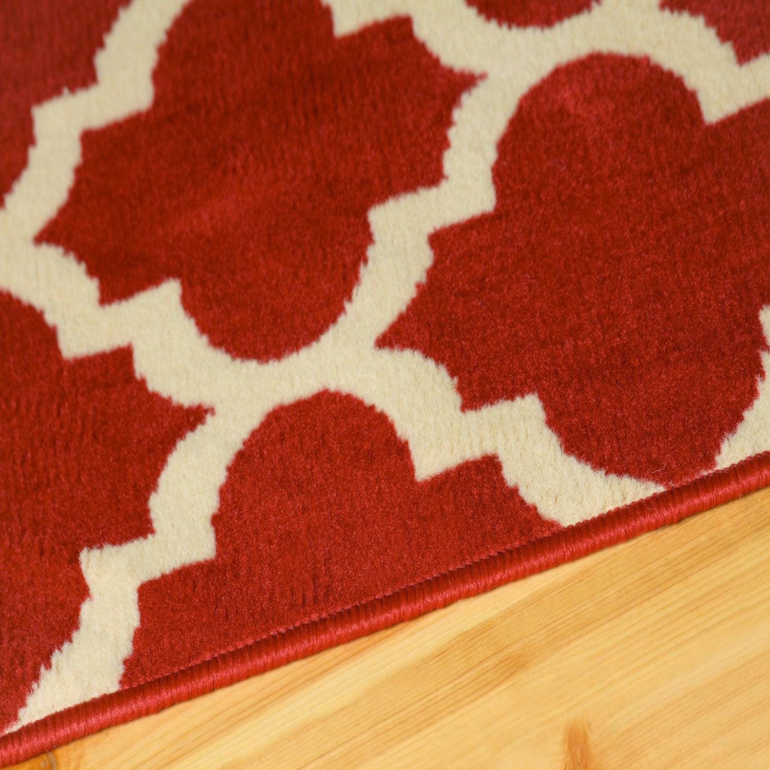 Modern Quatrefoil Geometric Lattice Indoor Area Rug