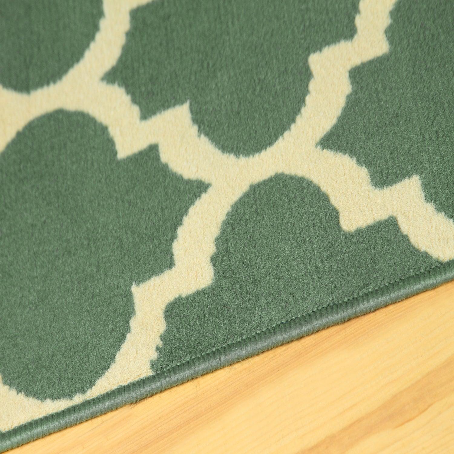 Modern Quatrefoil Geometric Lattice Indoor Area Rug