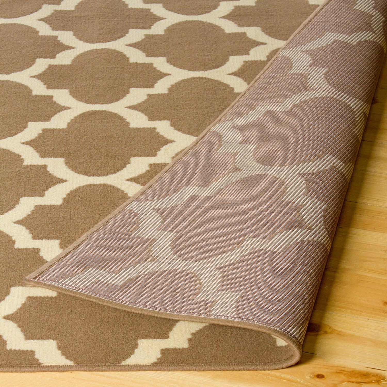 Modern Quatrefoil Geometric Lattice Indoor Area Rug