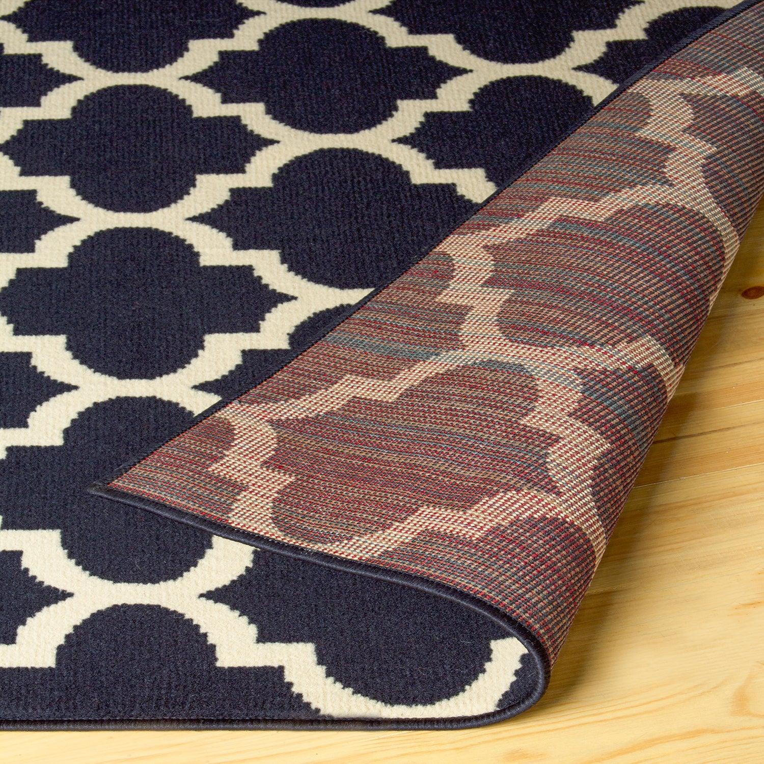 Modern Quatrefoil Geometric Lattice Indoor Area Rug