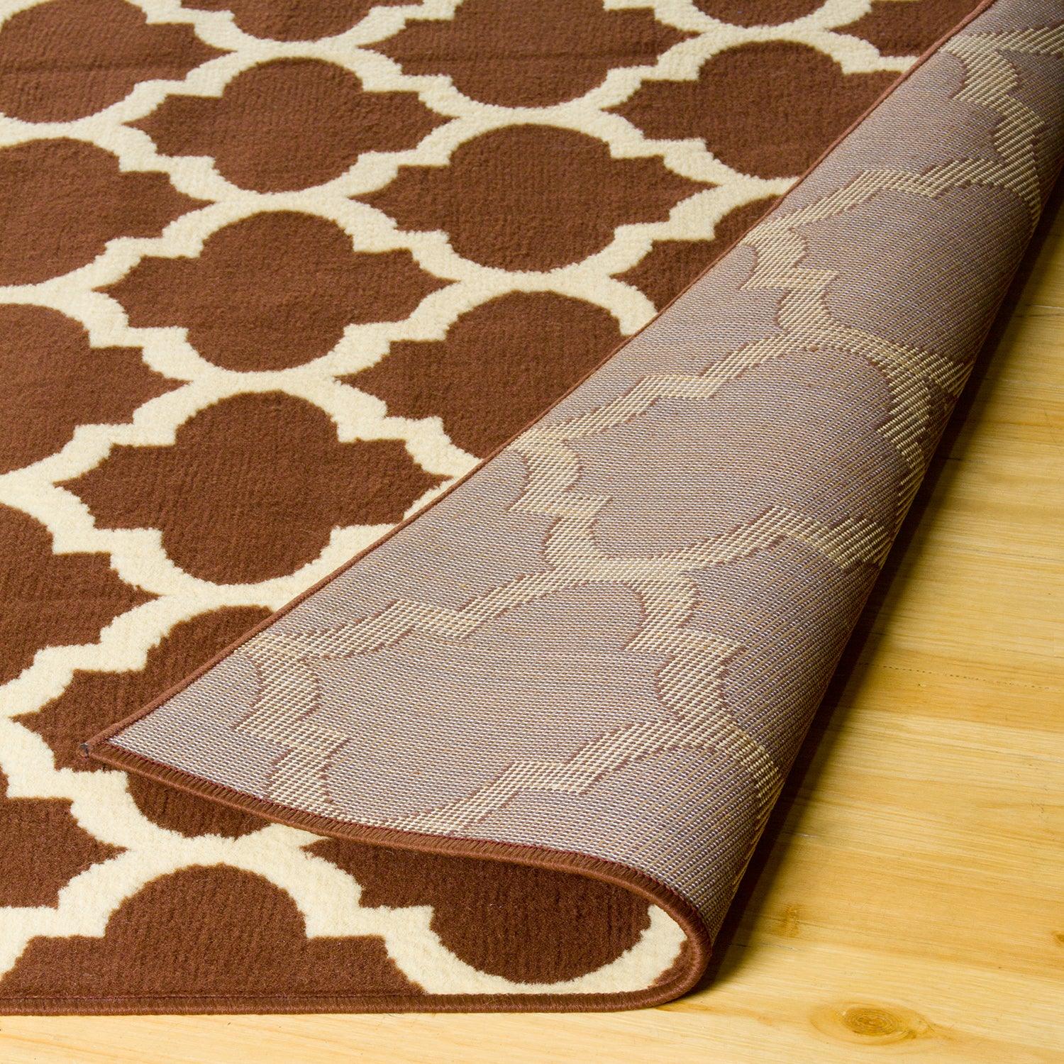 Modern Quatrefoil Geometric Lattice Indoor Area Rug