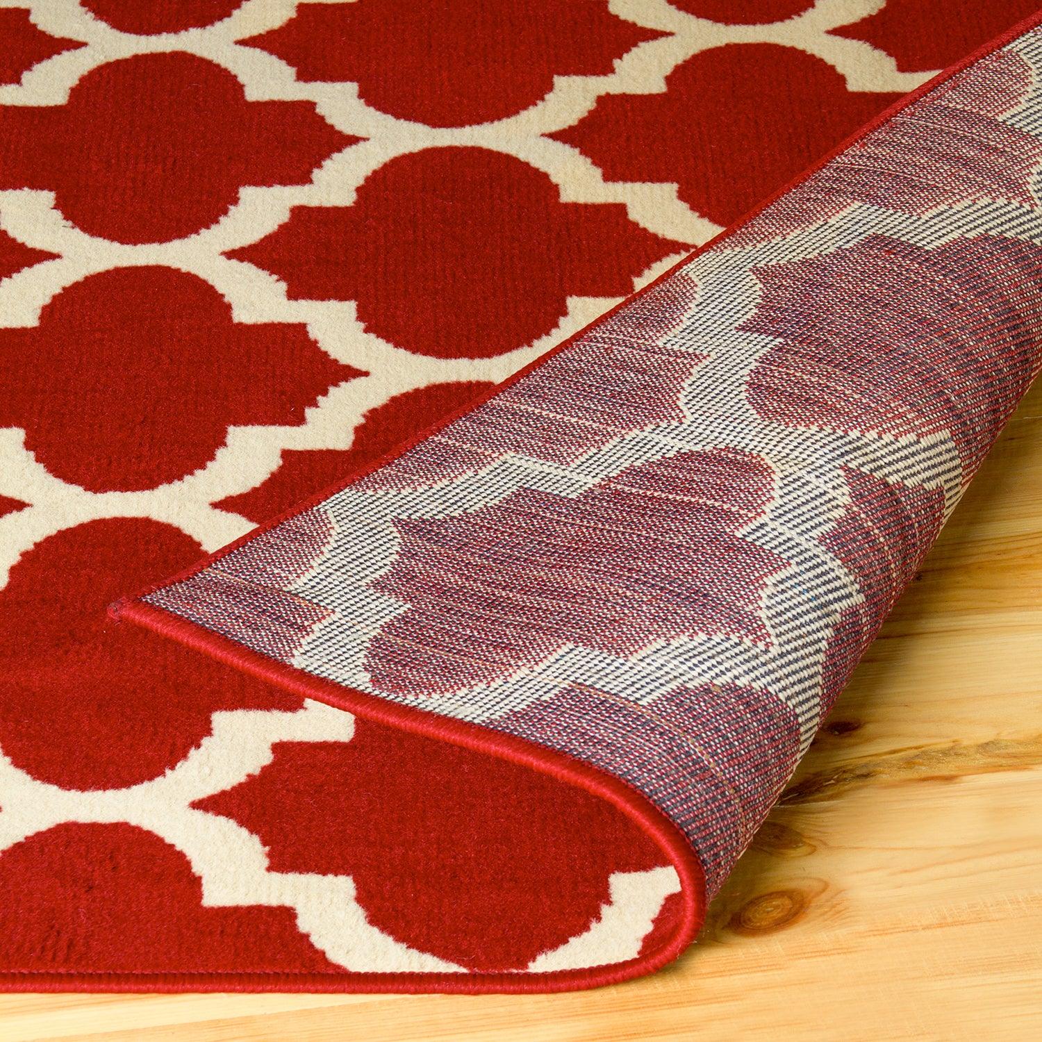Modern Quatrefoil Geometric Lattice Indoor Area Rug