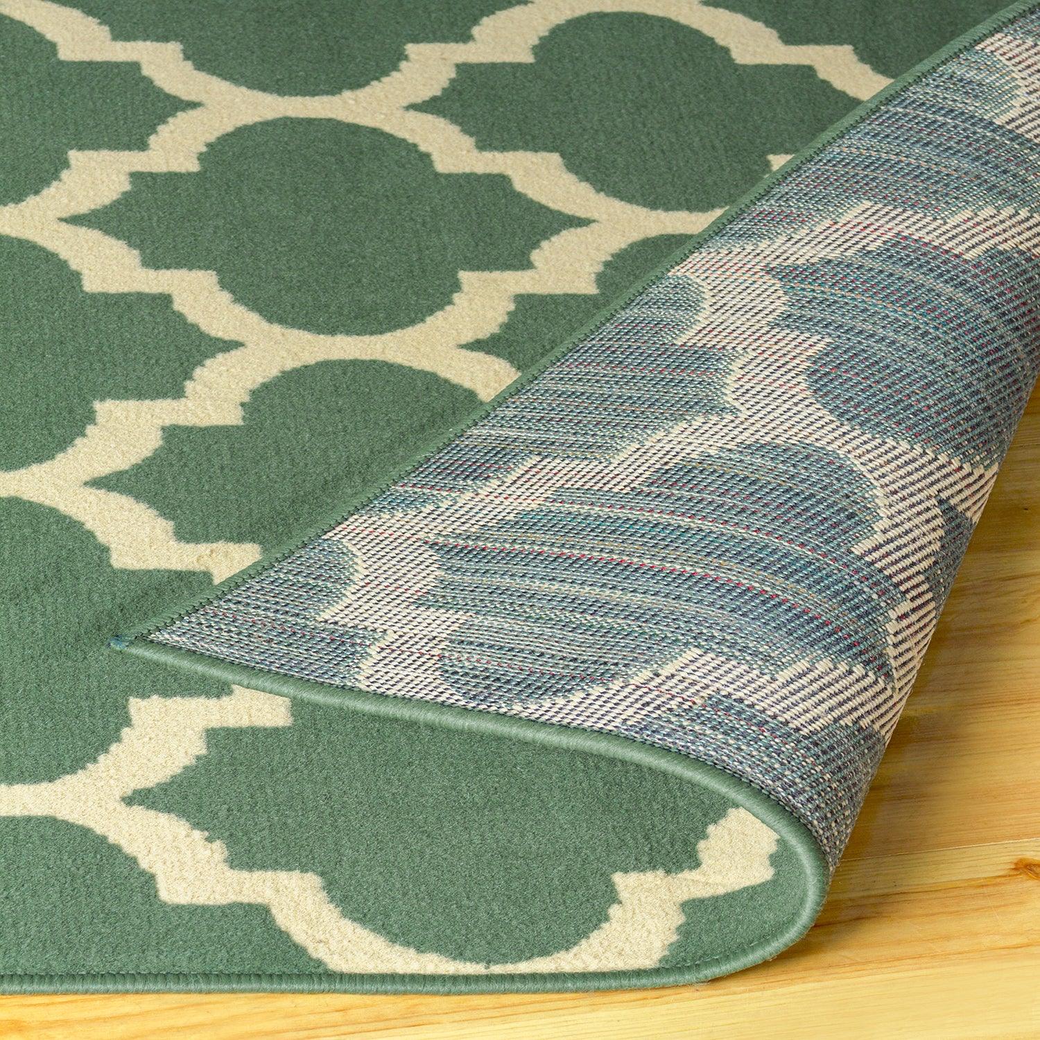 Modern Quatrefoil Geometric Lattice Indoor Area Rug