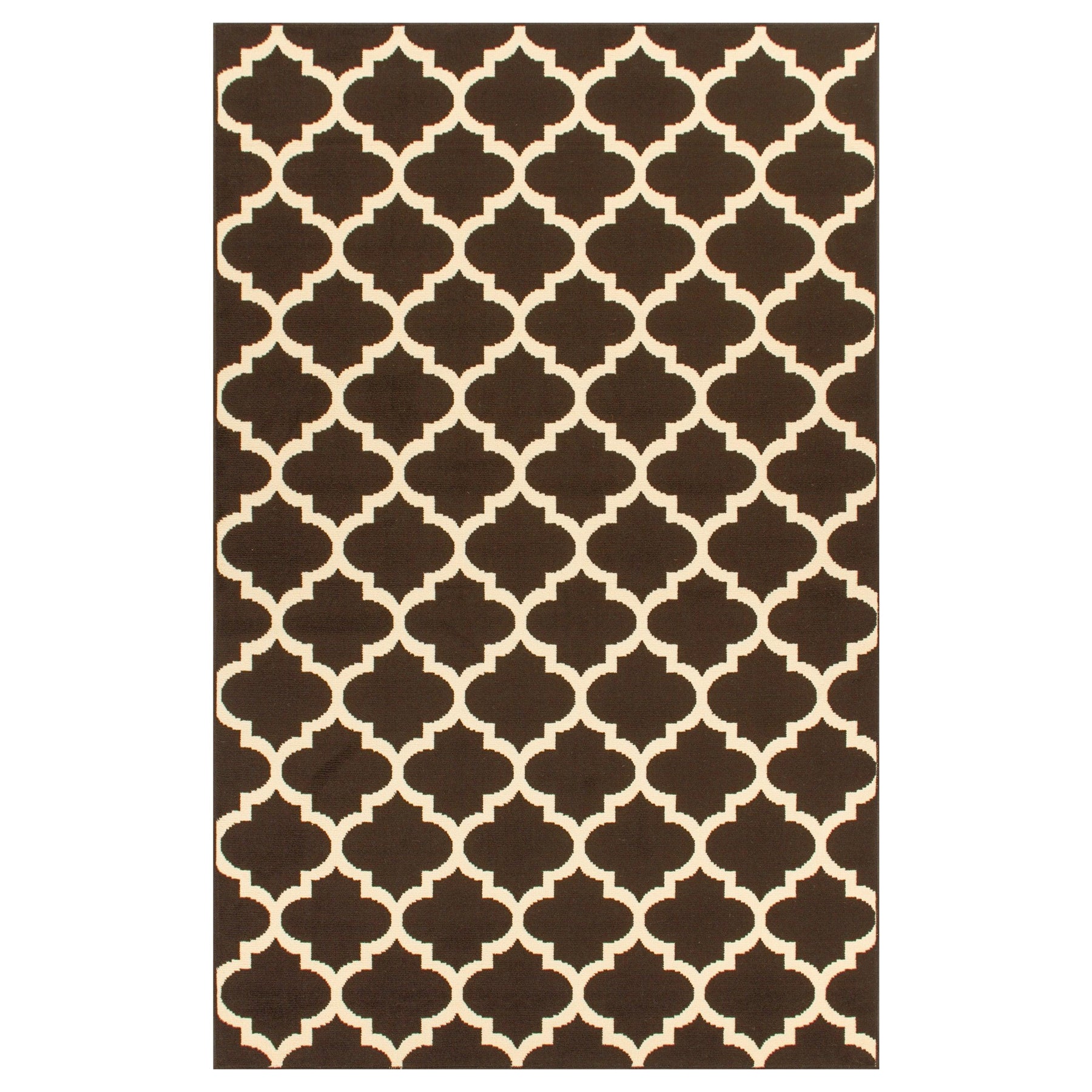 Modern Quatrefoil Geometric Lattice Indoor Area Rug