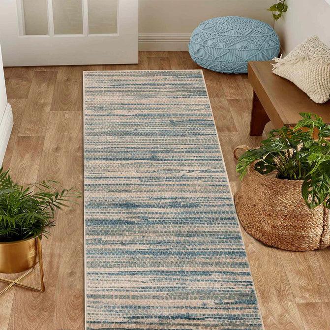 Montouk Pastel Striped Indoor Area Rugs or Runner Rug